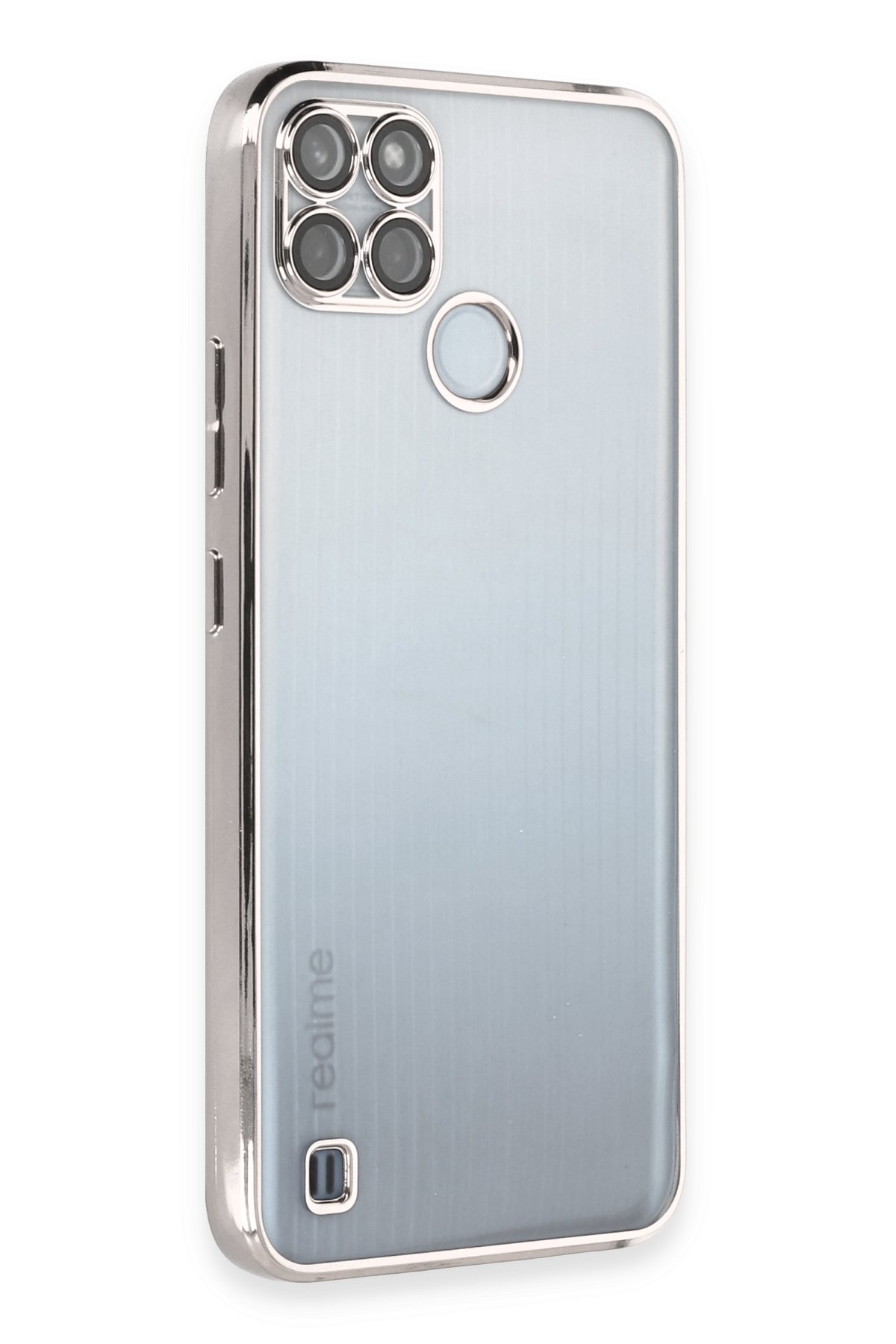Newface Realme C25Y Kılıf Platin Silikon - Lila