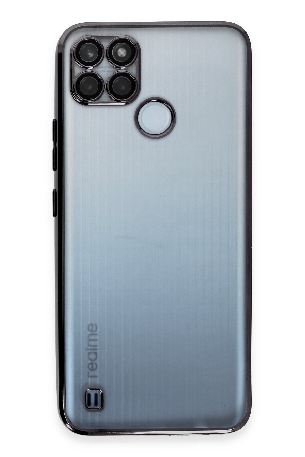 Newface Realme C25Y Kılıf Volet Silikon - Beyaz