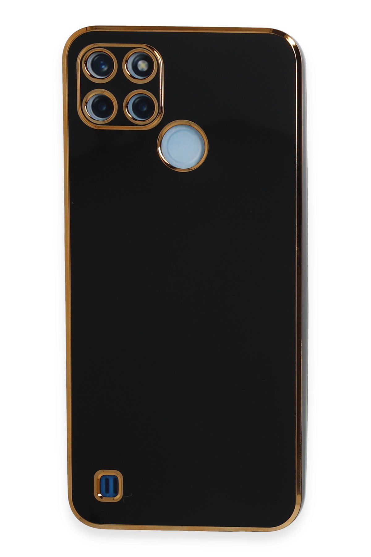 Newface Realme C25Y Kılıf Platin Silikon - Mavi