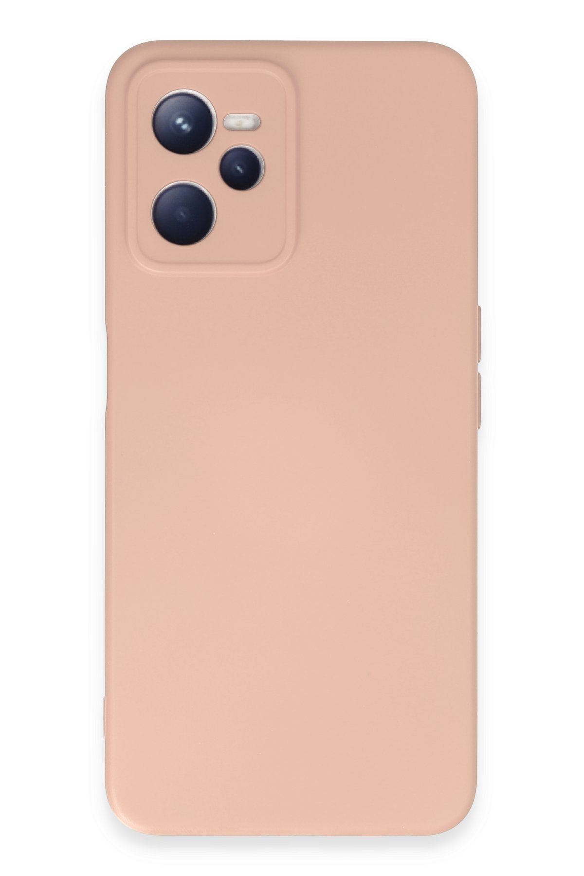 Newface Realme C35 Kılıf Nano içi Kadife Silikon - Siyah