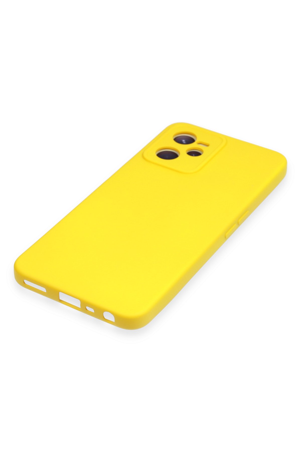 Newface Realme C35 Kılıf Nano içi Kadife Silikon - Kırmızı