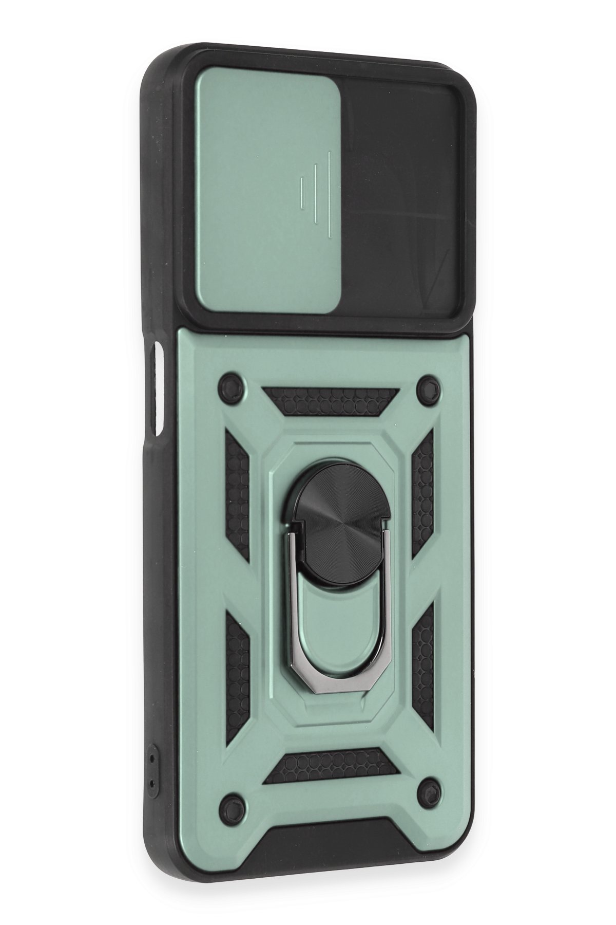 Newface Realme C35 Kılıf Nano içi Kadife Silikon - Koyu Yeşil