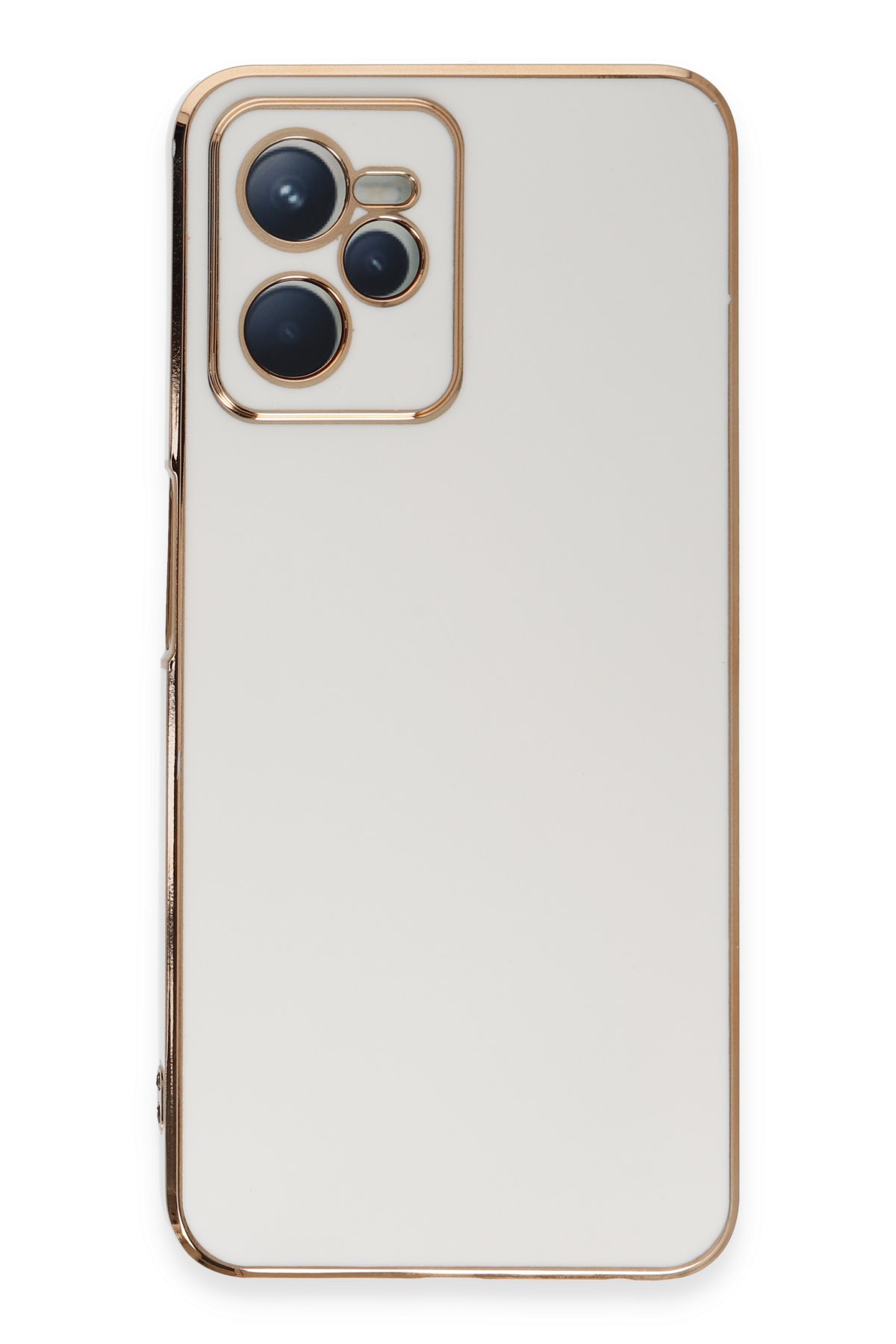 Newface Realme C35 Kılıf Pars Lens Yüzüklü Silikon - Kırmızı
