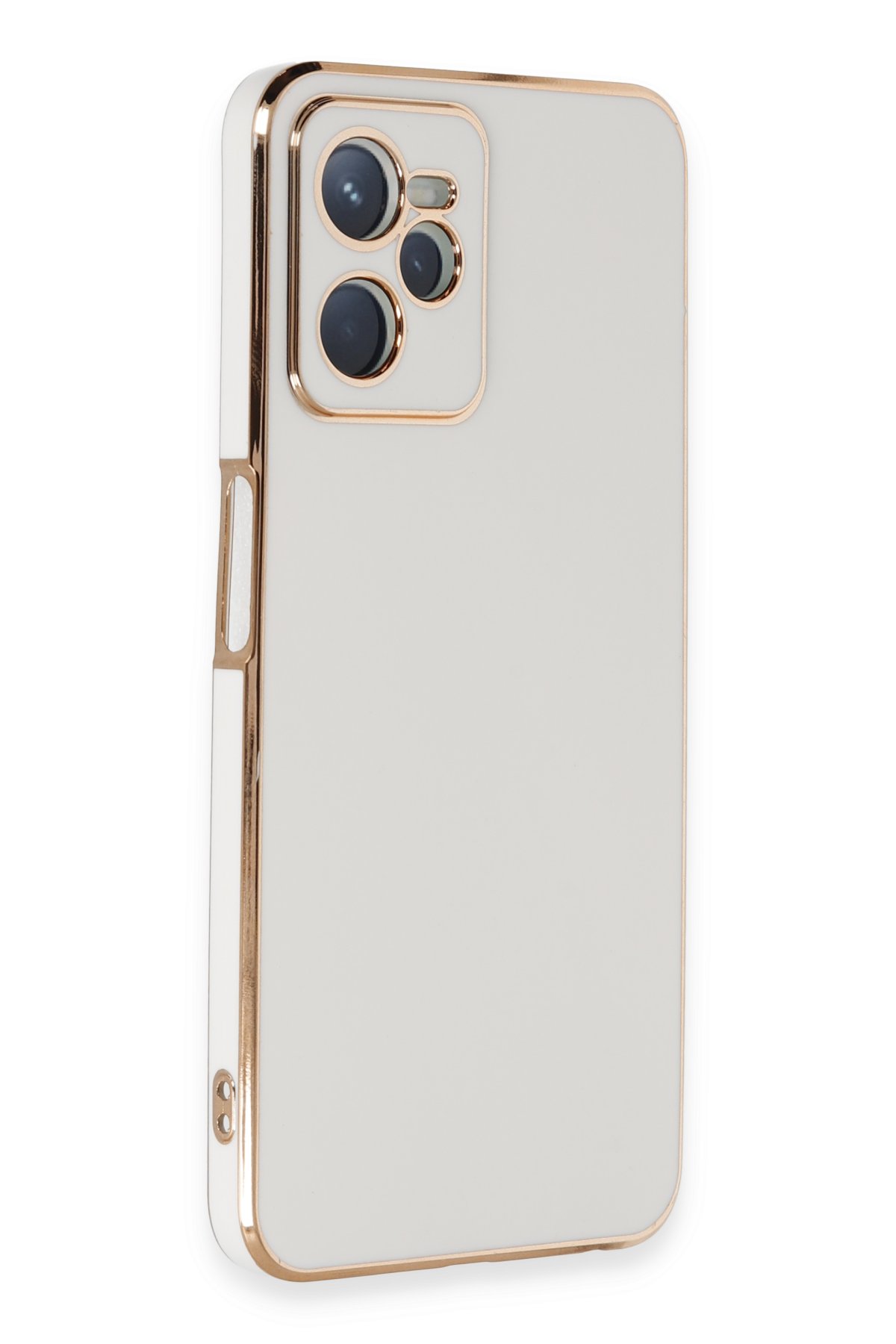 Newface Realme C35 Kılıf Pars Lens Yüzüklü Silikon - Kırmızı