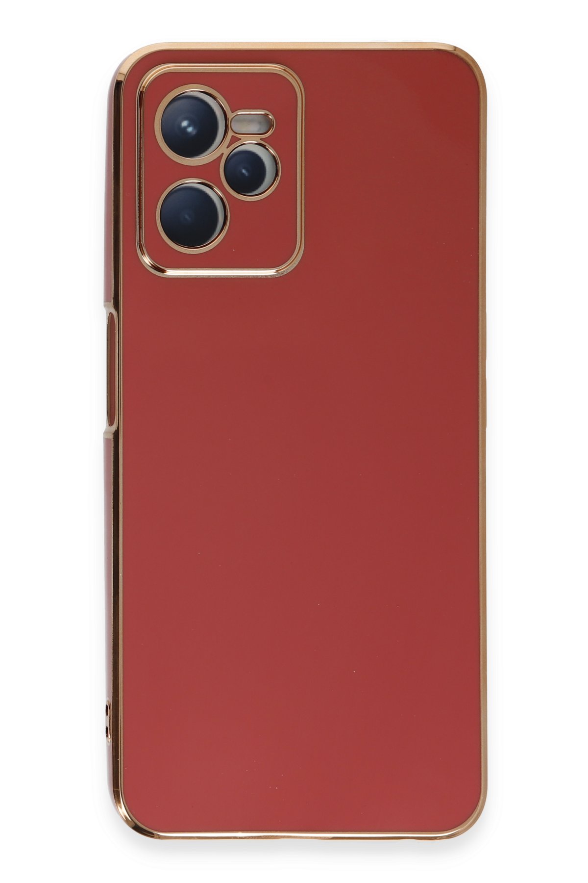 Newface Realme C35 Kılıf Razer Lensli Silikon - Siyah