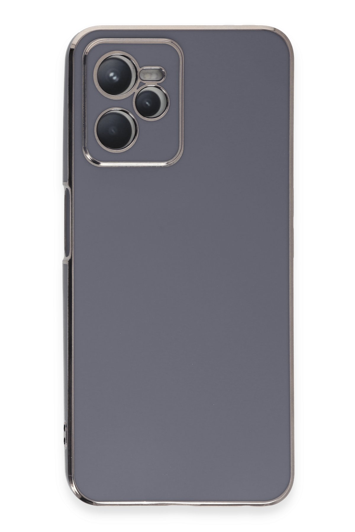 Newface Realme C35 Kılıf Nano içi Kadife Silikon - Mor