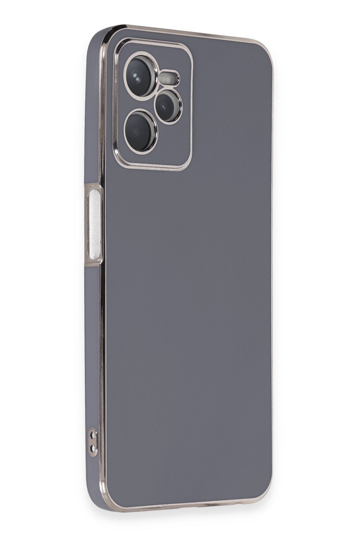 Newface Realme C35 Kılıf Nano içi Kadife Silikon - Mor