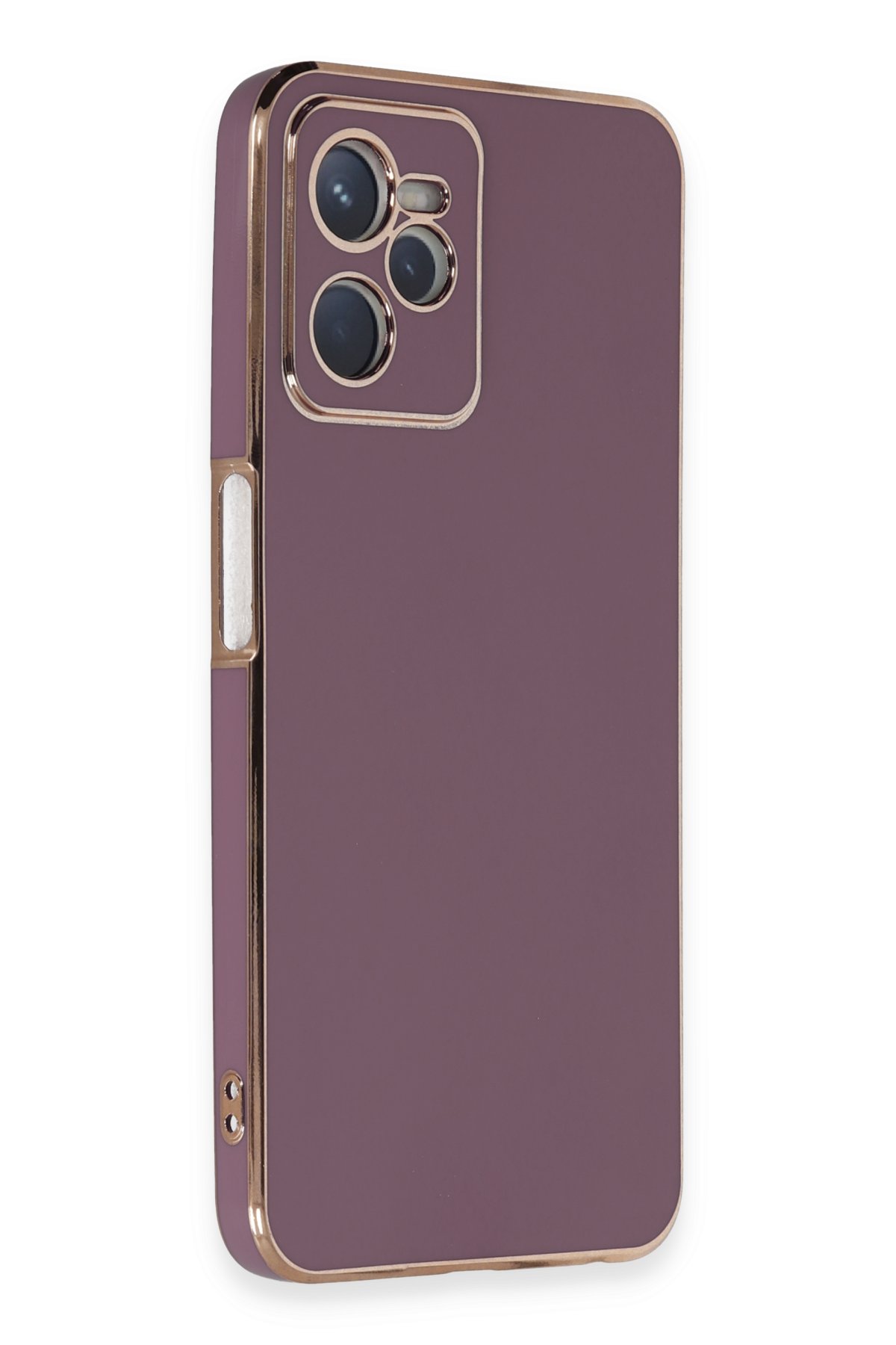 Newface Realme C35 Kılıf Pars Lens Yüzüklü Silikon - Kırmızı