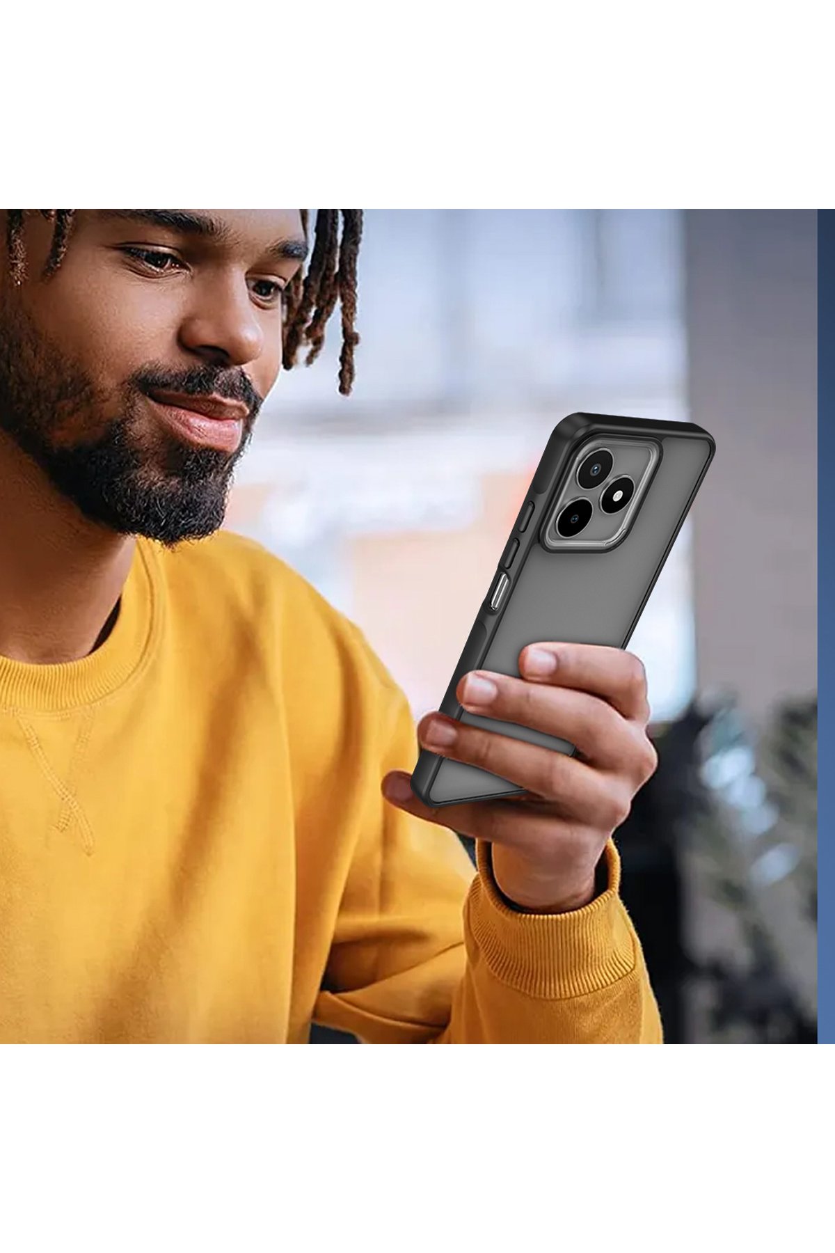 Newface Realme C53 Kılıf Pars Lens Yüzüklü Silikon - Kırmızı