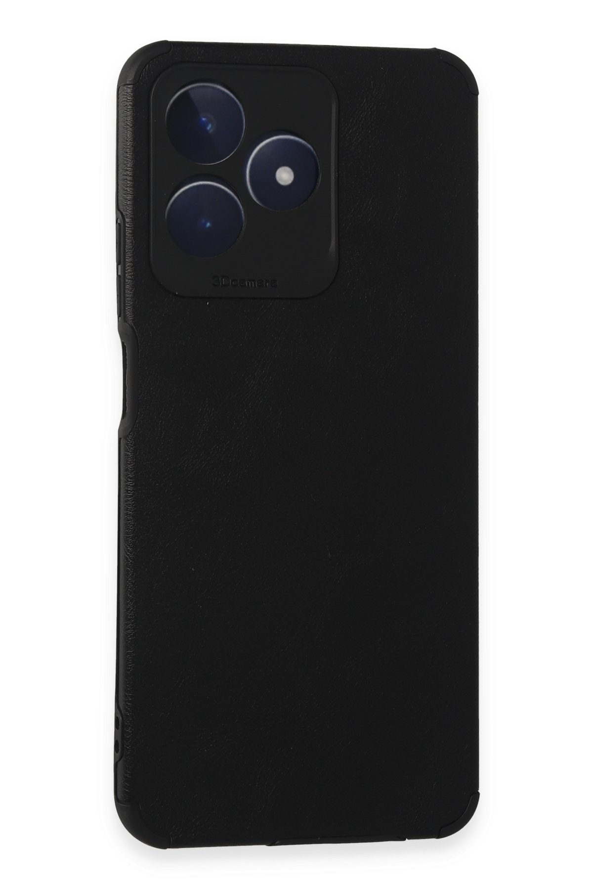 Newface Realme C53 Kılıf Pars Lens Yüzüklü Silikon - Siyah