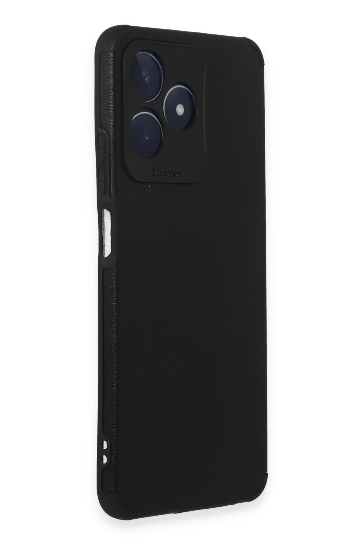 Newface Realme C53 Kılıf Pars Lens Yüzüklü Silikon - Siyah