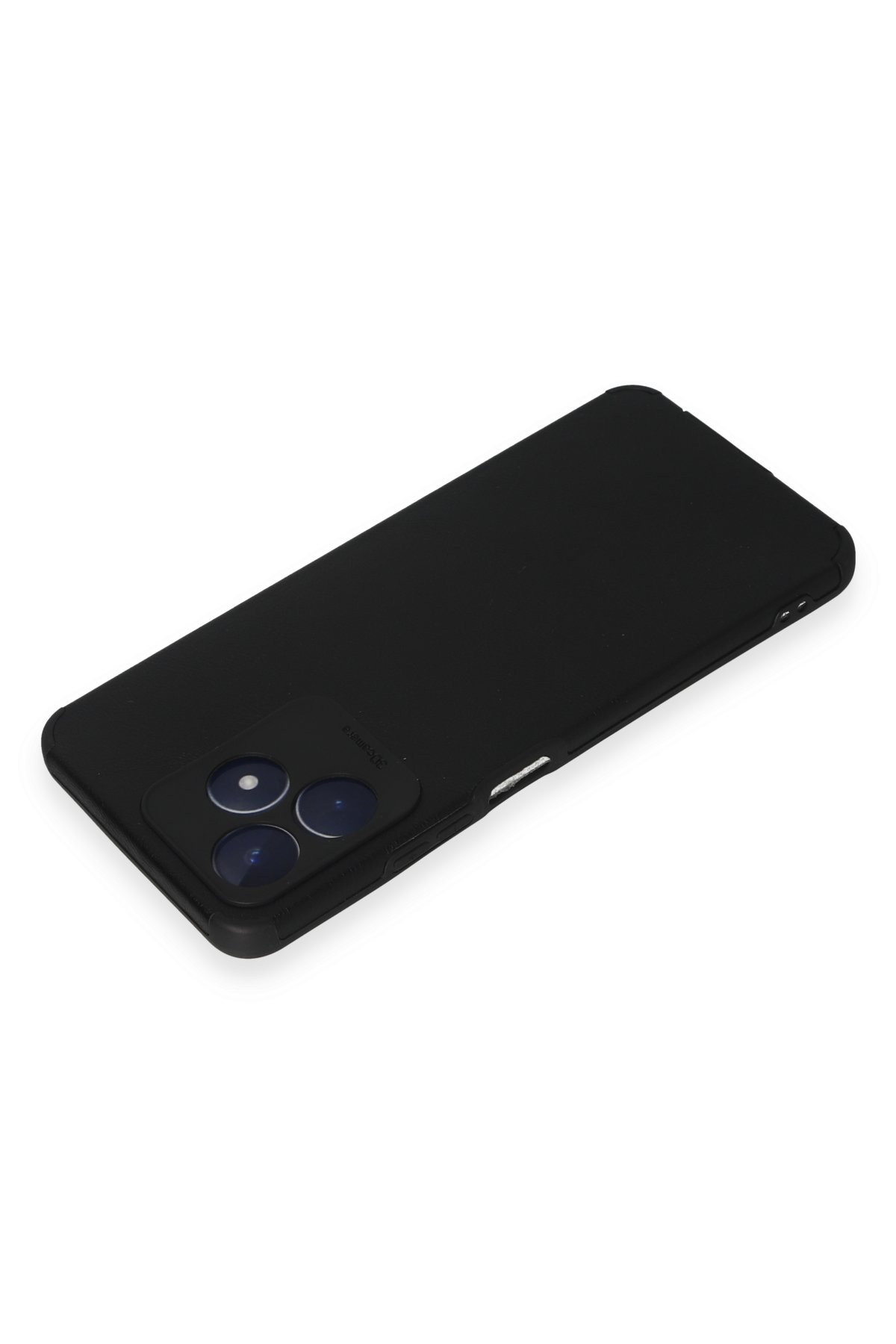 Newface Realme C53 Kılıf Pars Lens Yüzüklü Silikon - Siyah