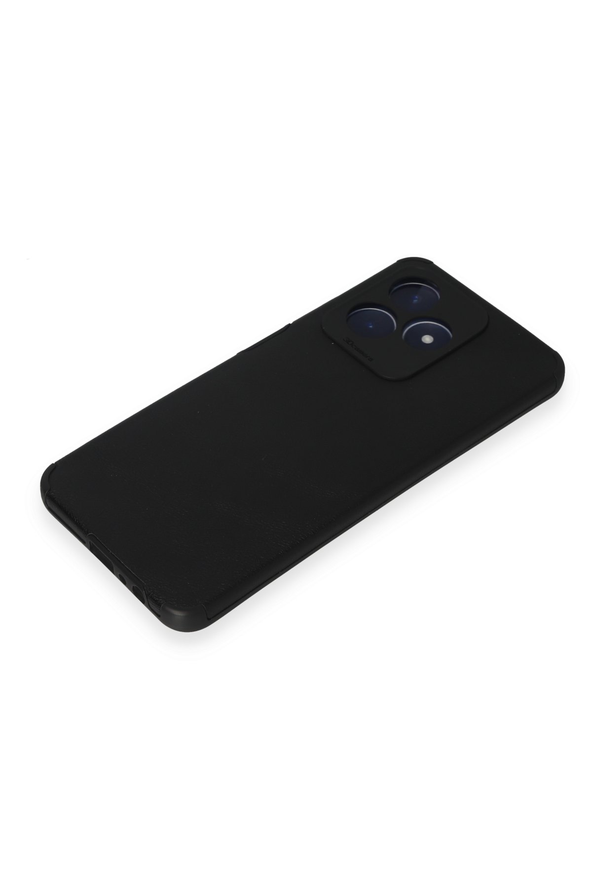 Newface Realme C53 Kılıf Pars Lens Yüzüklü Silikon - Siyah