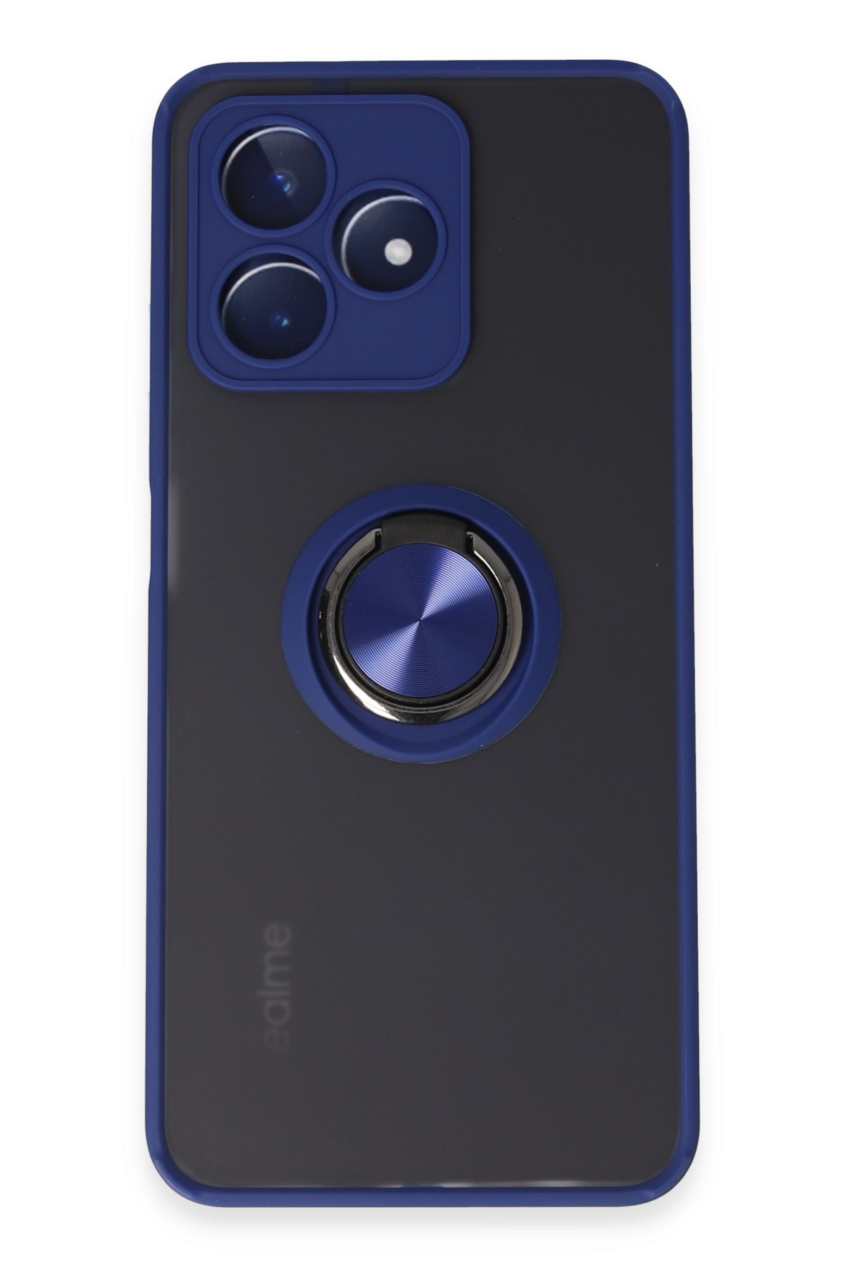 Newface Realme C53 Kılıf Montreal Yüzüklü Silikon Kapak - Kırmızı