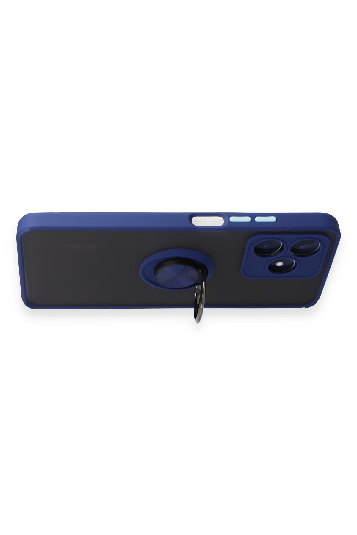 Newface Realme C53 Kılıf Montreal Yüzüklü Silikon Kapak - Kırmızı
