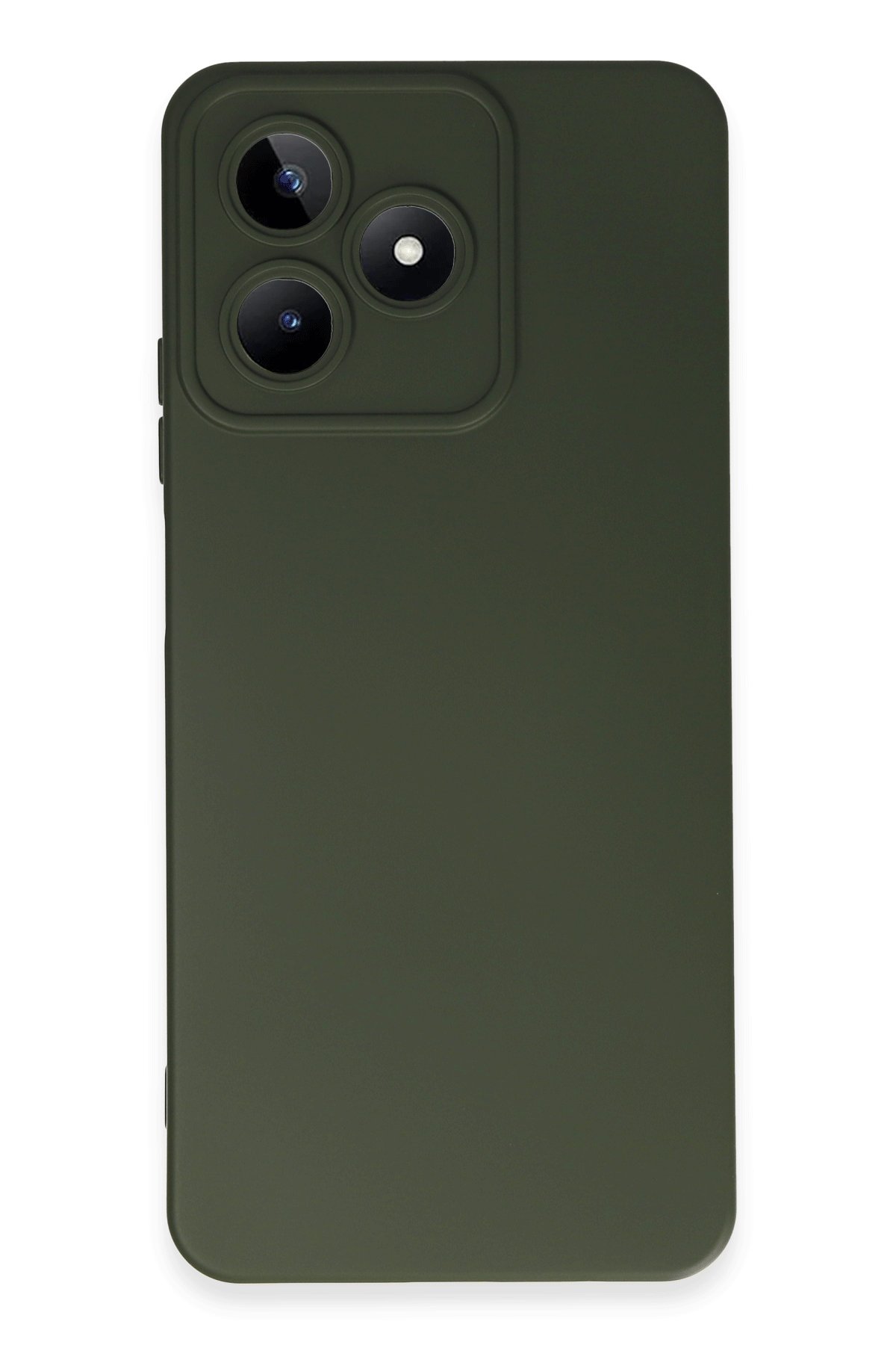 Newface Realme C53 Kılıf Montreal Yüzüklü Silikon Kapak - Kırmızı