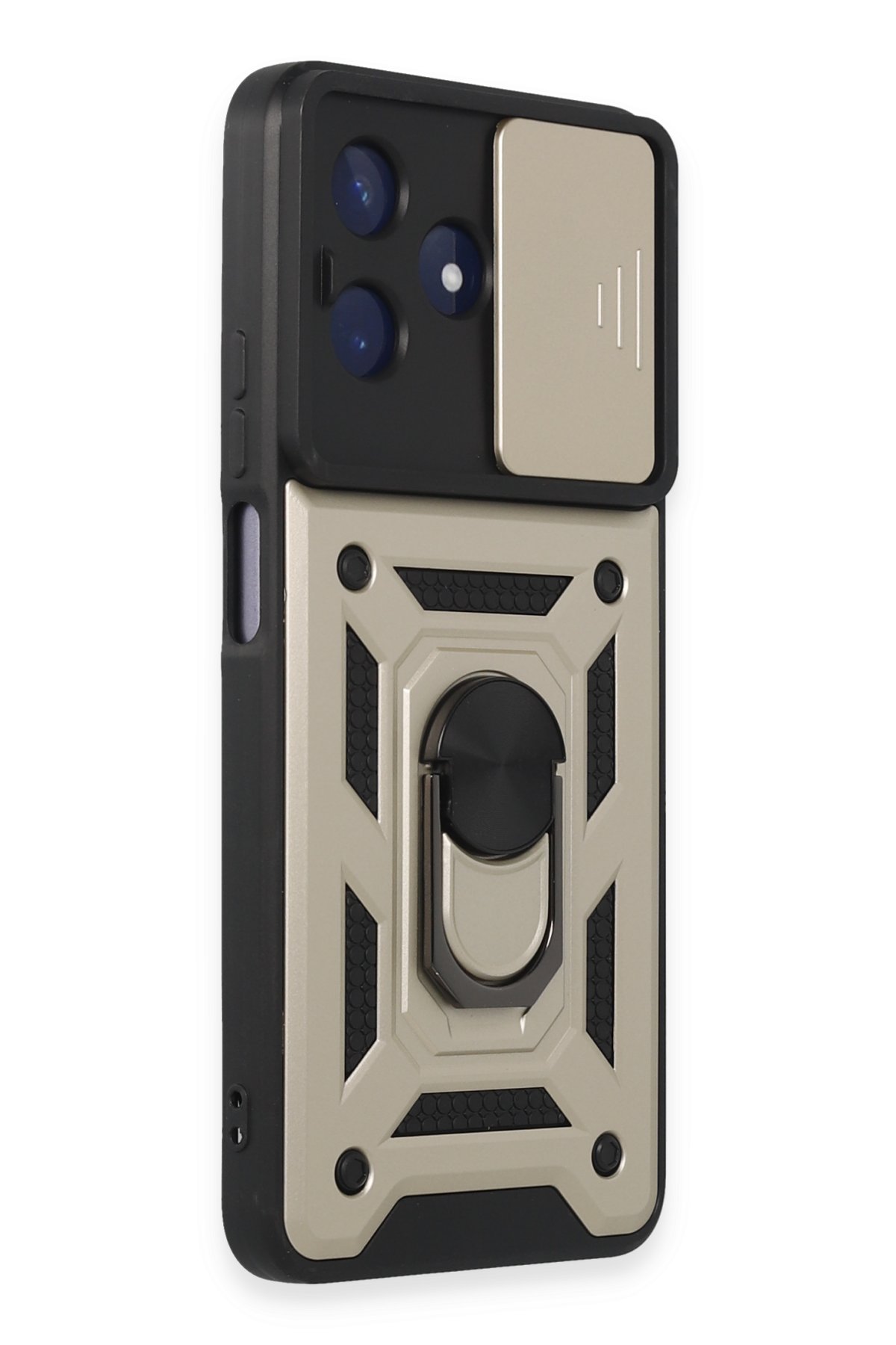Newface Realme C53 Kılıf Nano içi Kadife Silikon - Siyah
