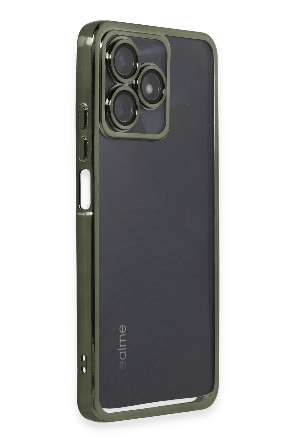 Newface Realme C53 Kılıf Razer Lensli Silikon - Mor