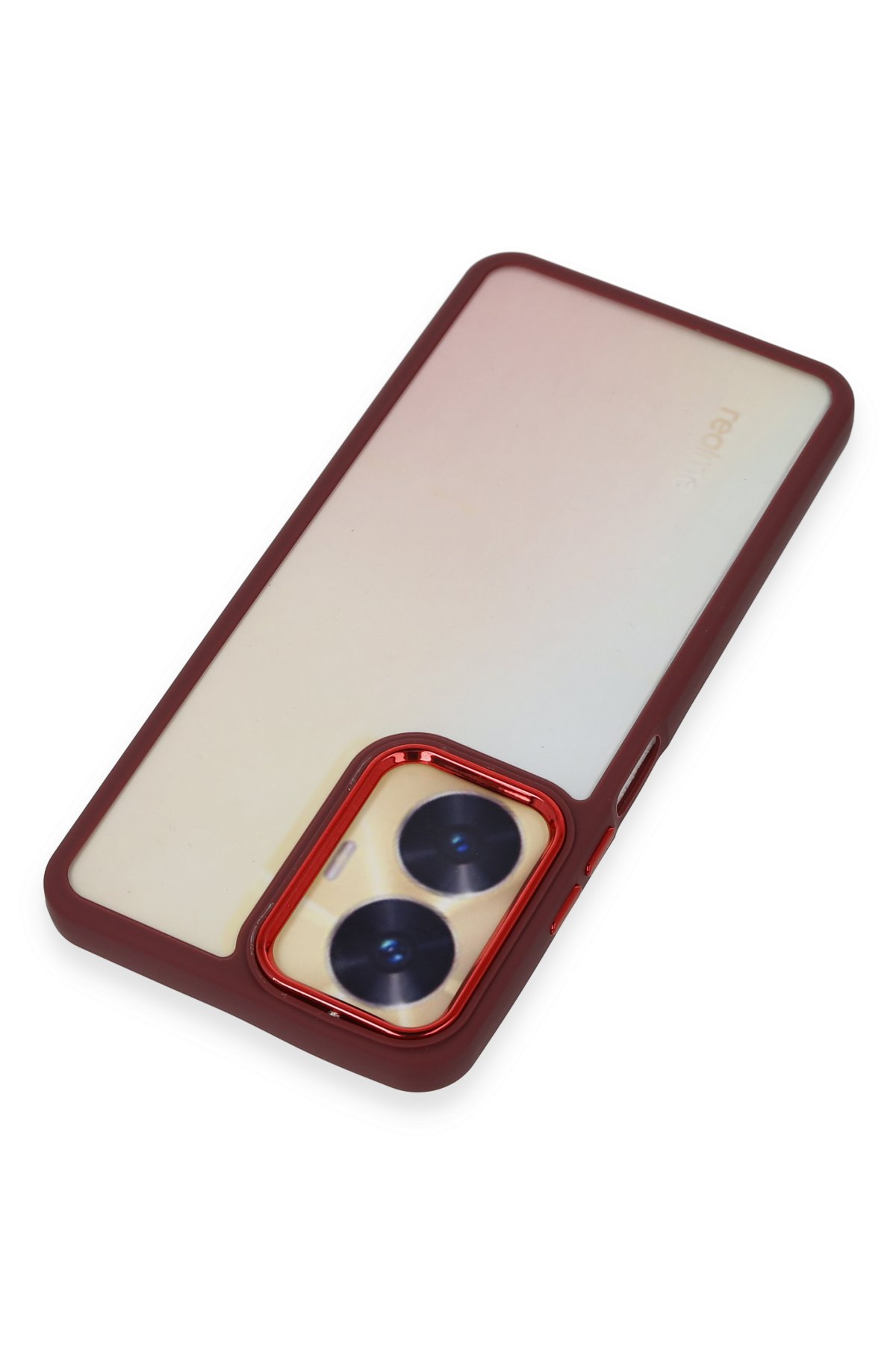 Newface Realme C55 Kılıf Nano içi Kadife Silikon - Pudra