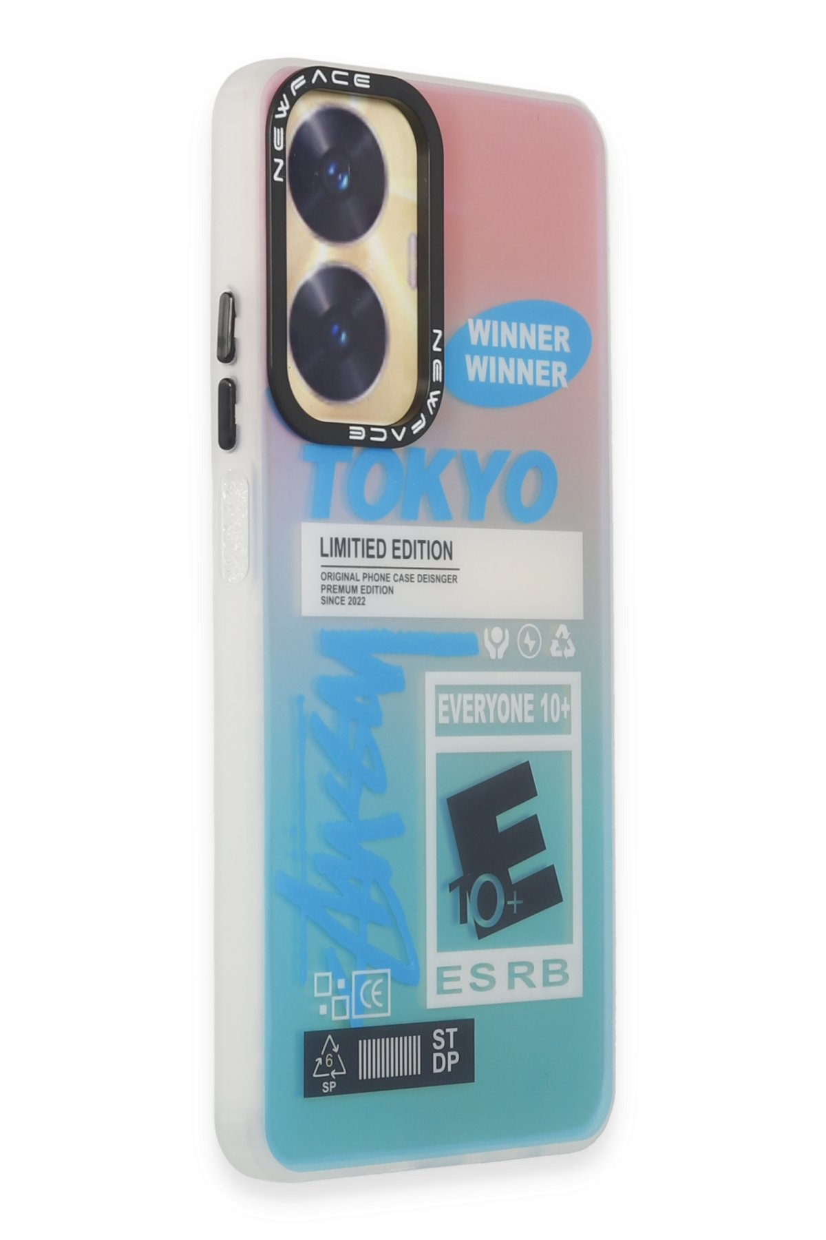 Newface Realme C55 Kılıf Nano içi Kadife Silikon - Pudra