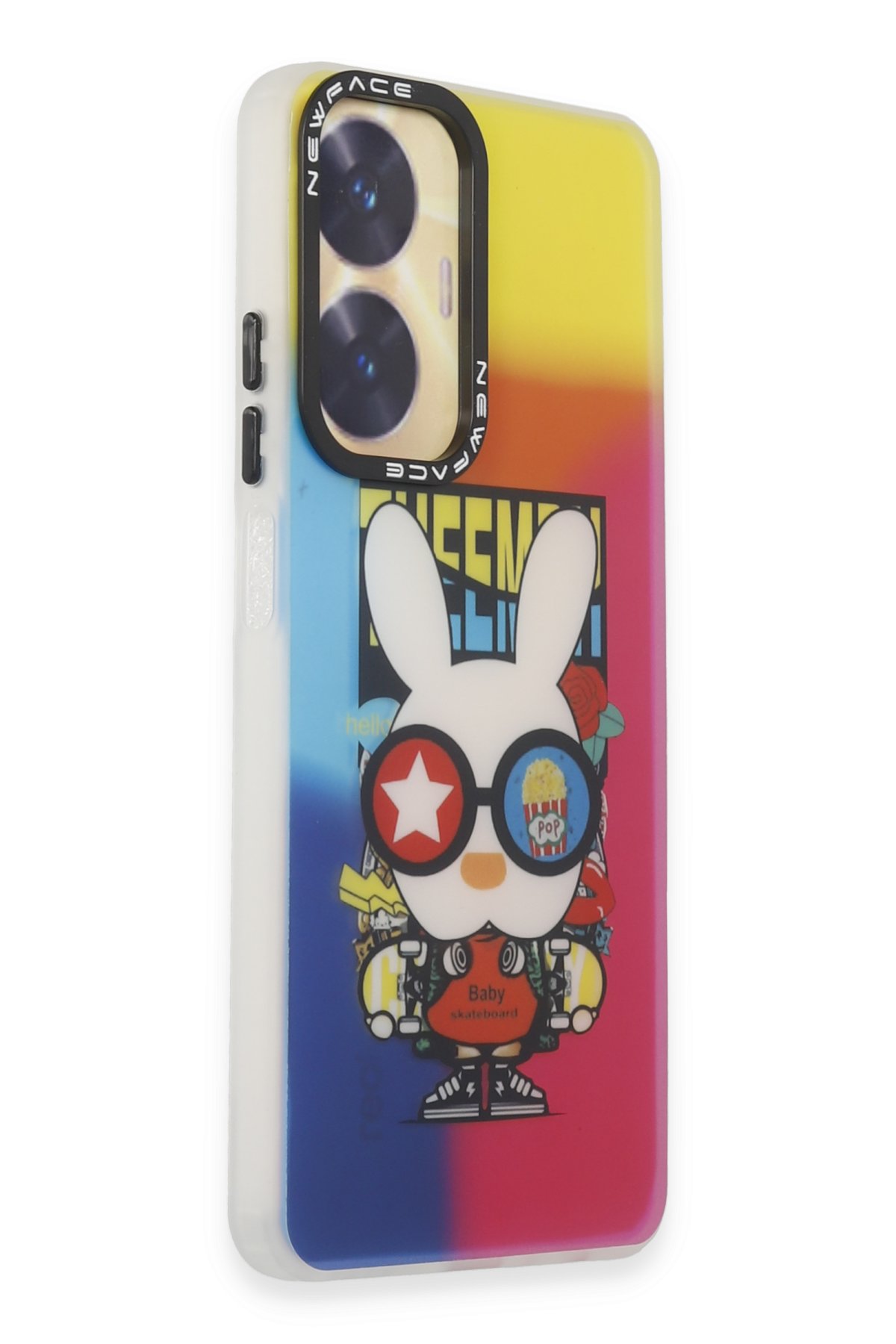 Newface Realme C55 Kılıf Elegant Kapak - Siyah