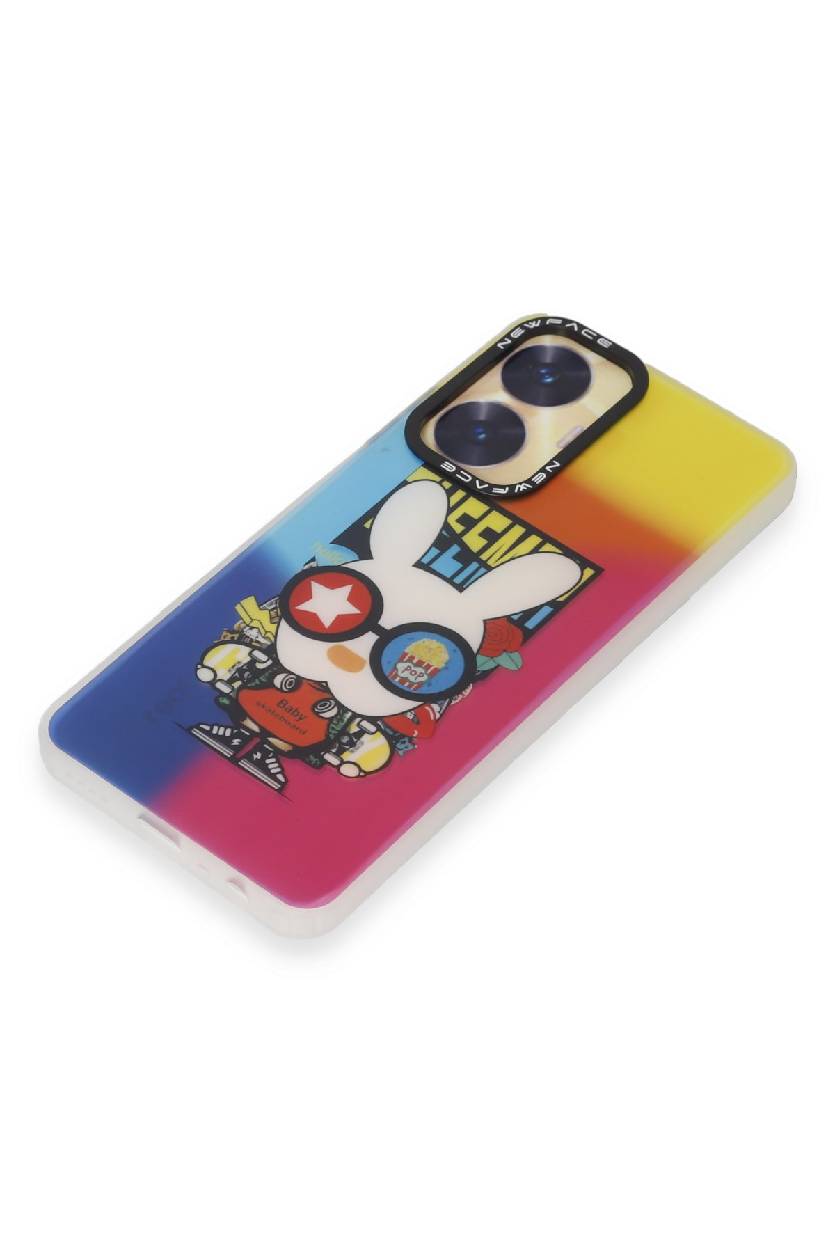 Newface Realme C55 Kılıf Elegant Kapak - Siyah