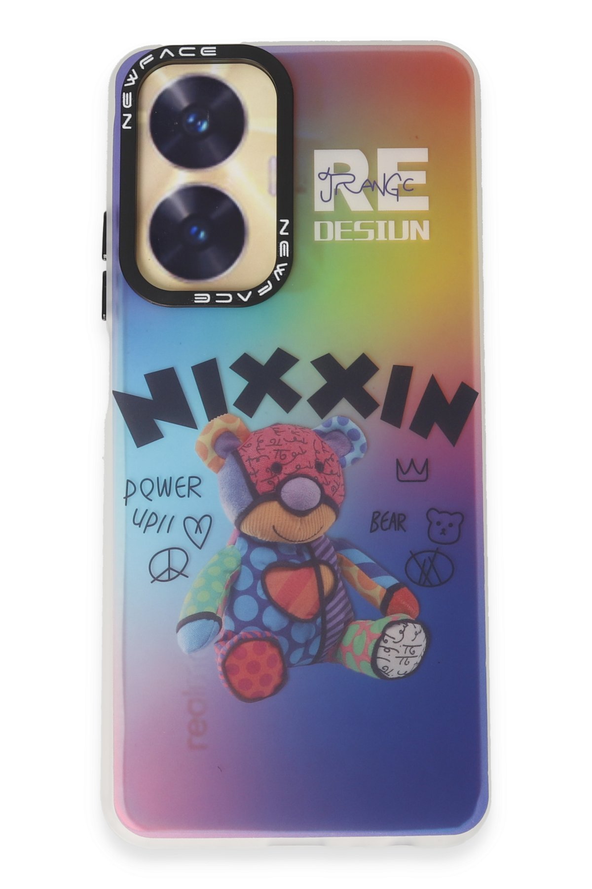 Newface Realme C55 Kılıf Dora Kapak - Kırmızı