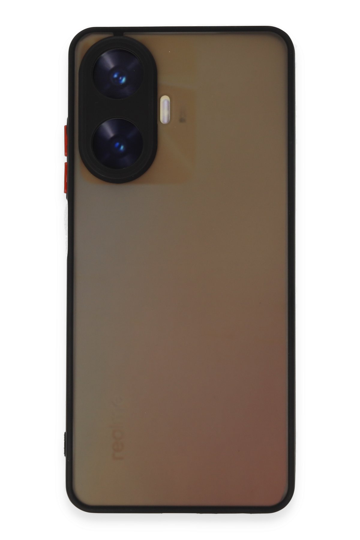 Newface Realme C55 Kılıf Nano içi Kadife Silikon - Siyah