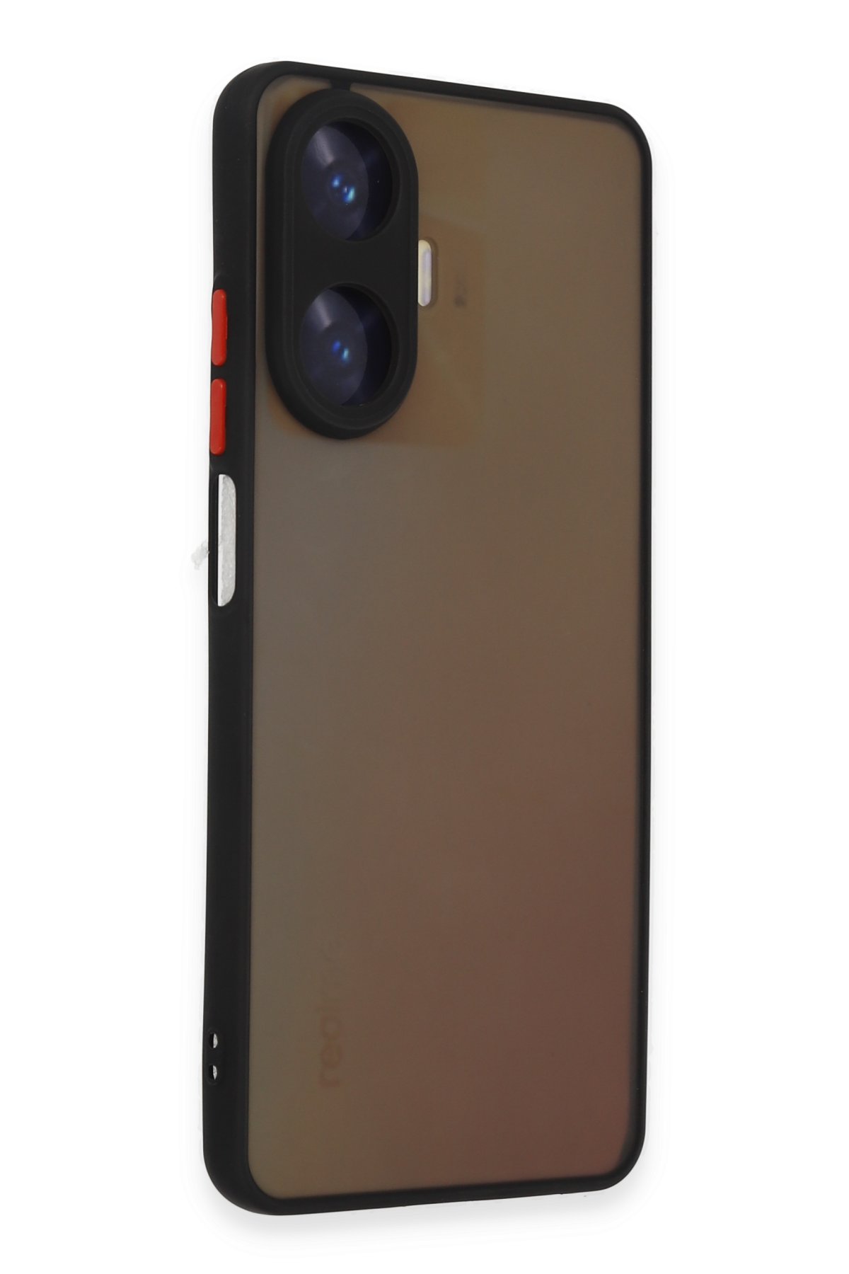 Newface Realme C55 Kılıf Nano içi Kadife Silikon - Siyah