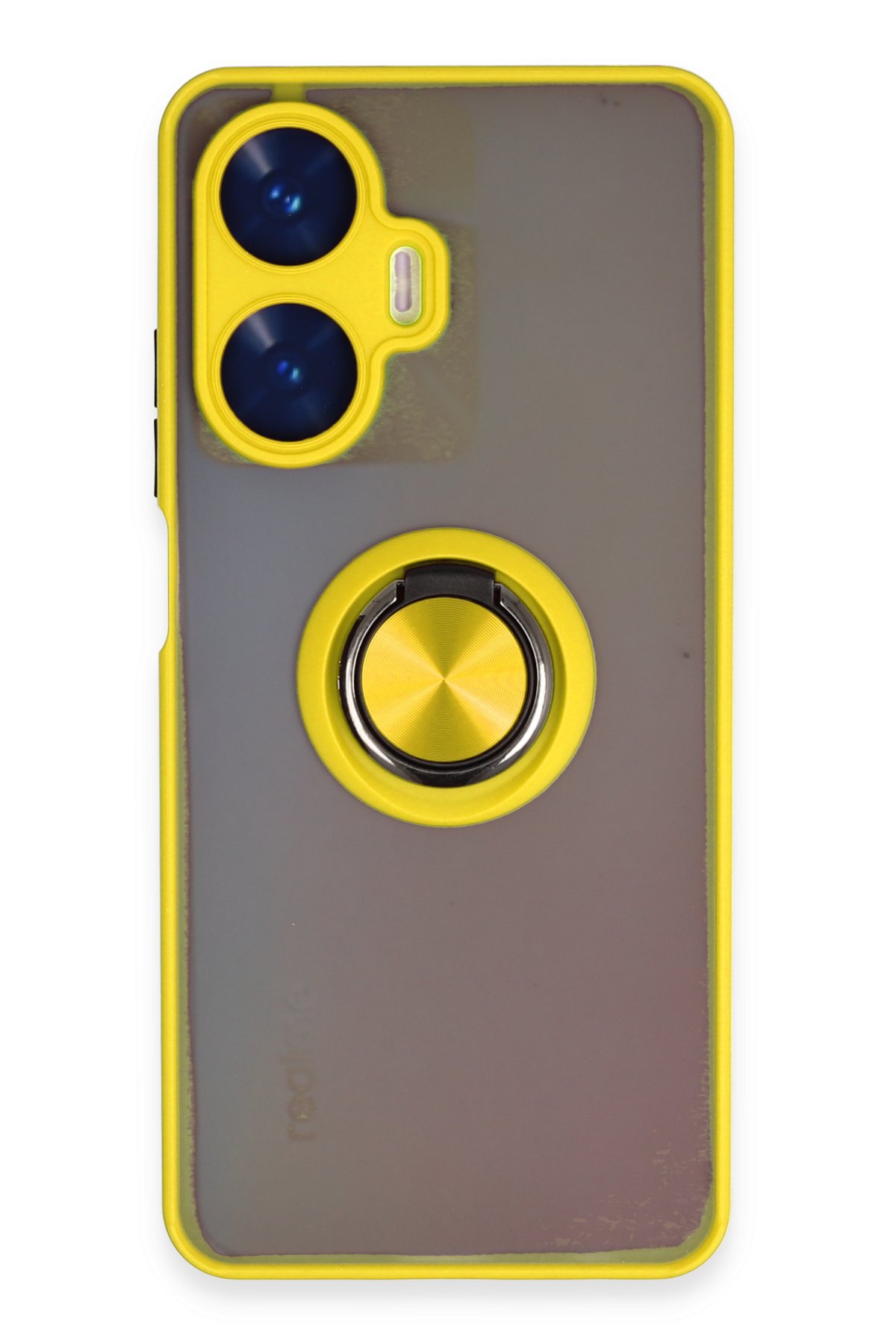 Newface Realme C55 Kılıf Pars Lens Yüzüklü Silikon - Lacivert