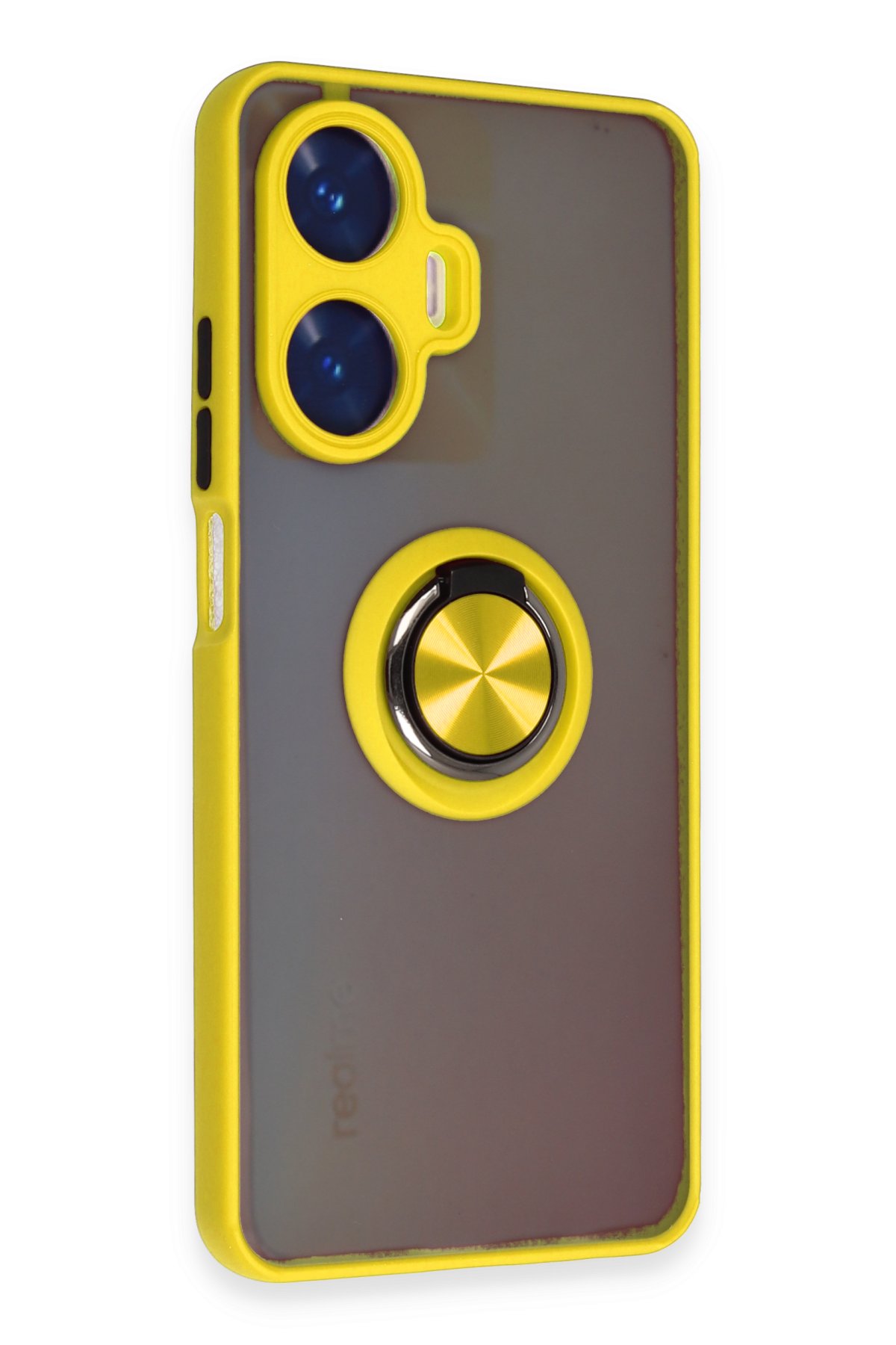 Newface Realme C55 Kılıf Pars Lens Yüzüklü Silikon - Lacivert