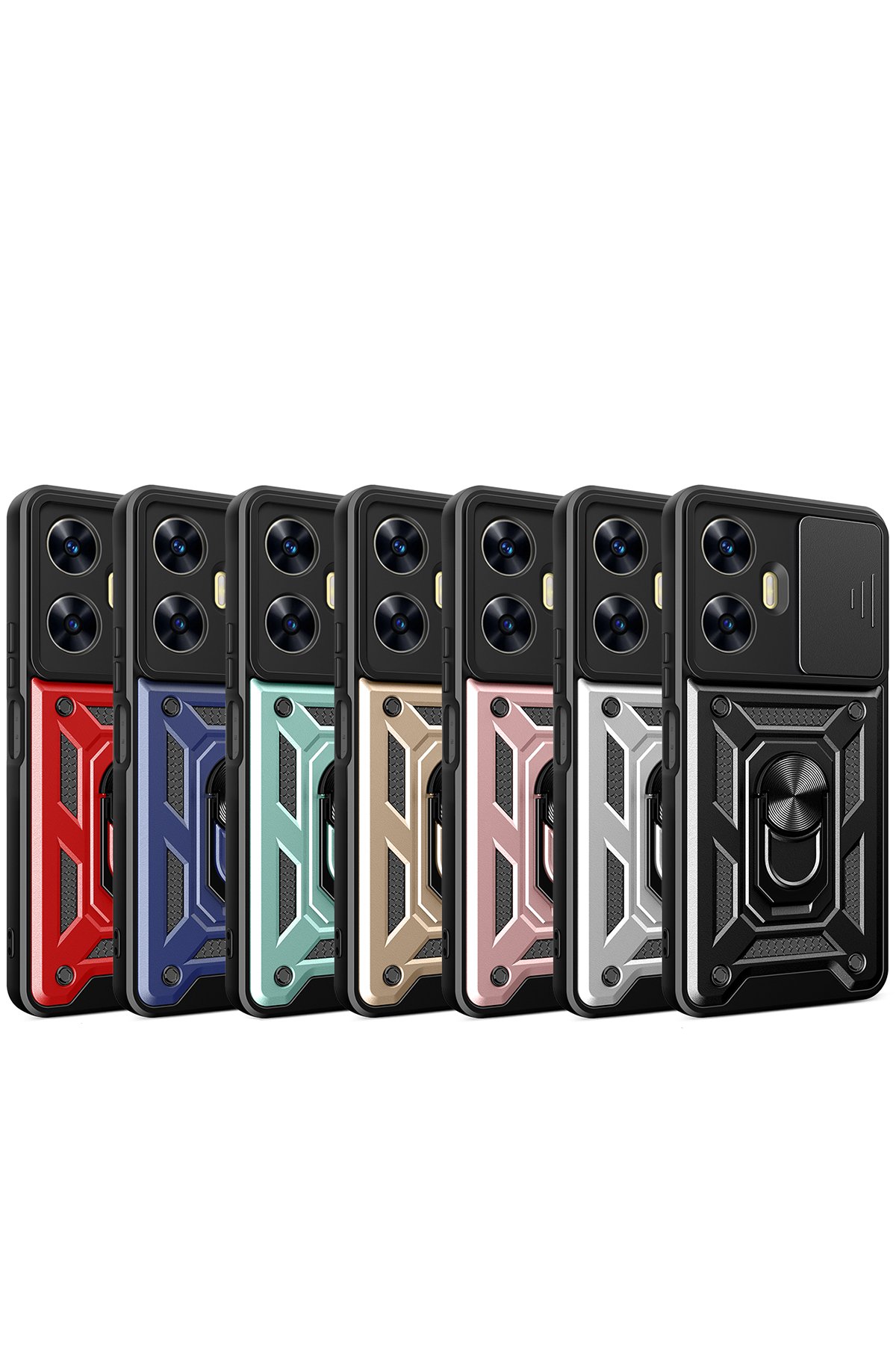 Newface Realme C55 Kılıf Elegant Kapak - Derin Mor