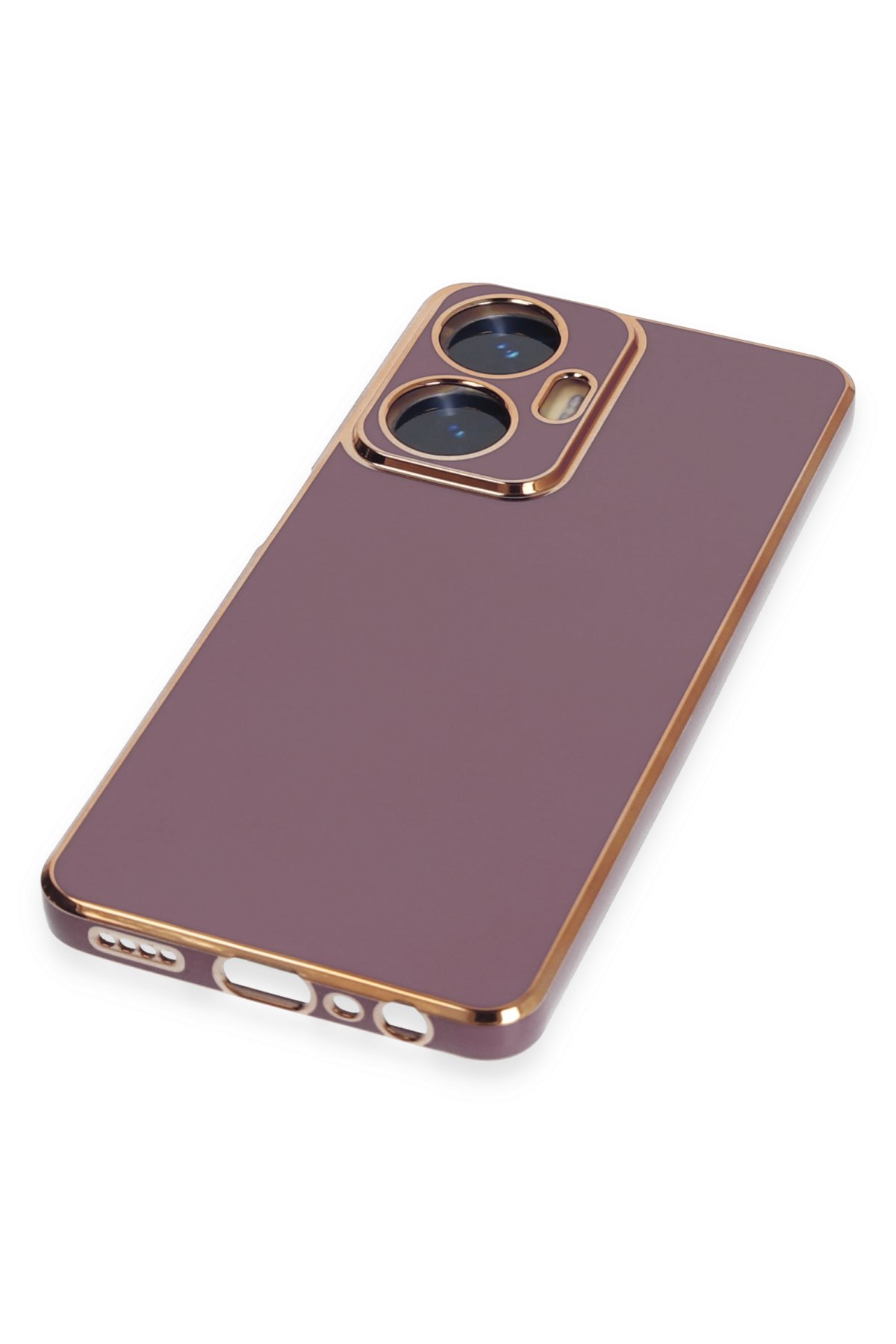 Newface Realme C55 Kılıf Joy Lens Standlı Kapak - Siyah