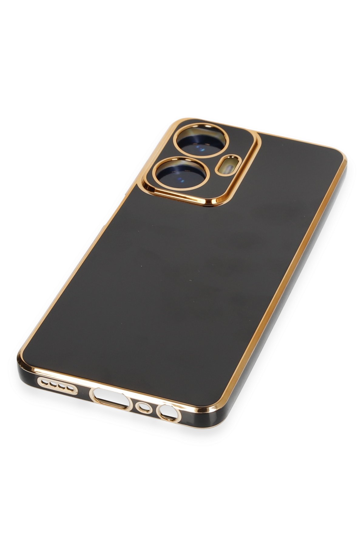 Newface Realme C55 Kılıf Nano içi Kadife Silikon - Turuncu