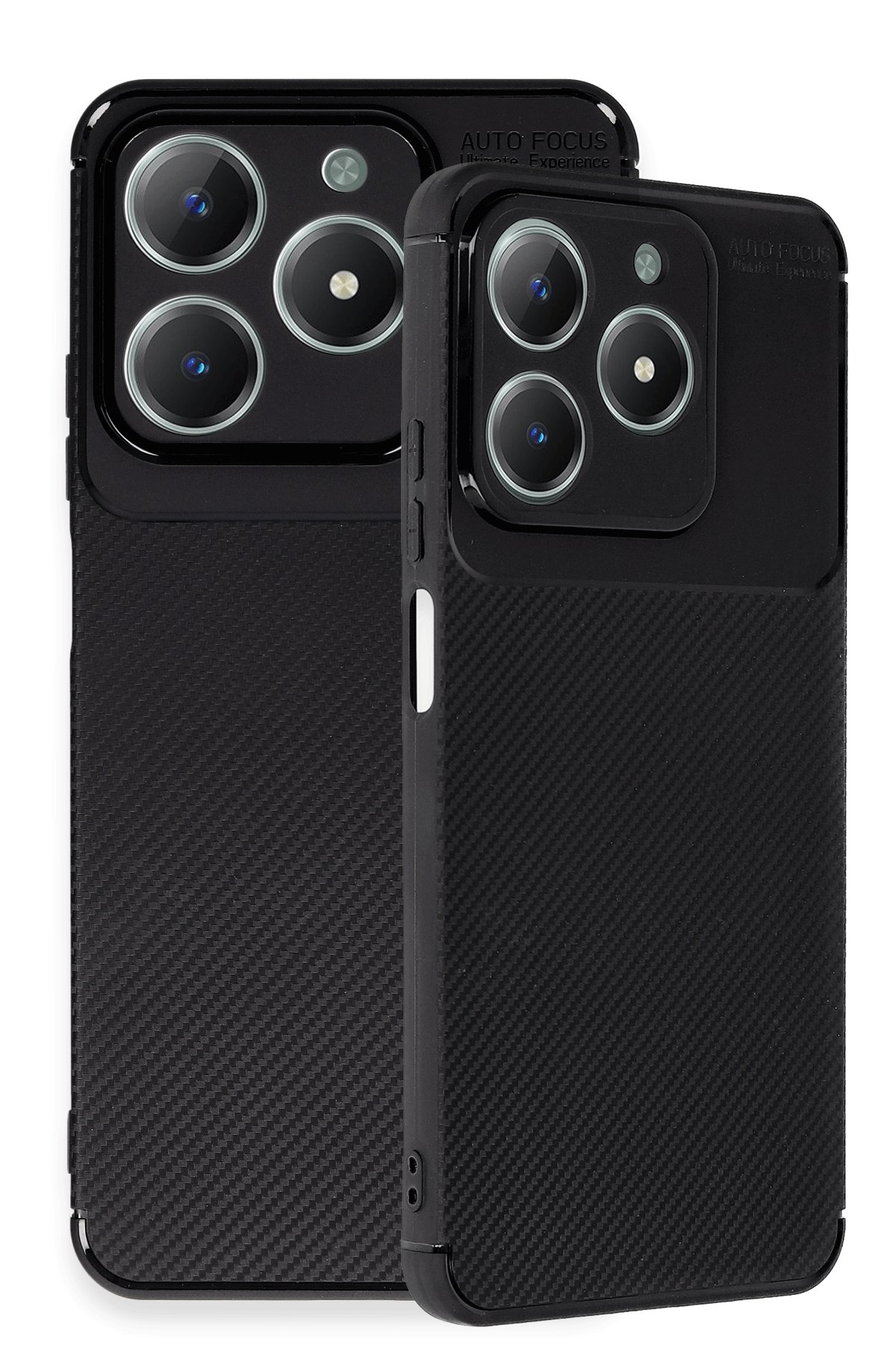 Newface Realme C61 Kılıf Auto Focus Karbon Kapak - Lacivert