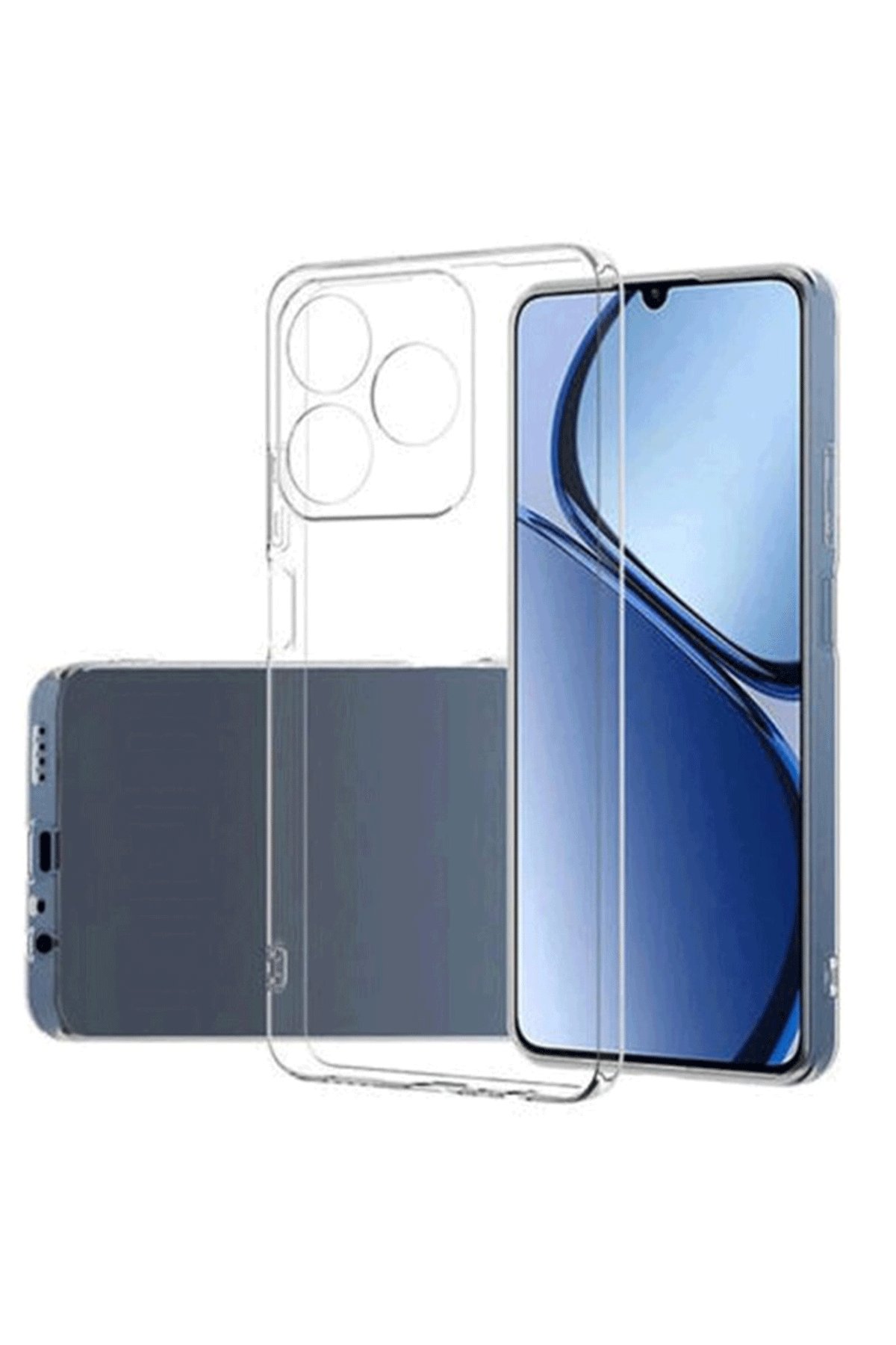 Newface Realme C63 Kılıf Auto Focus Karbon Kapak - Koyu Yeşil