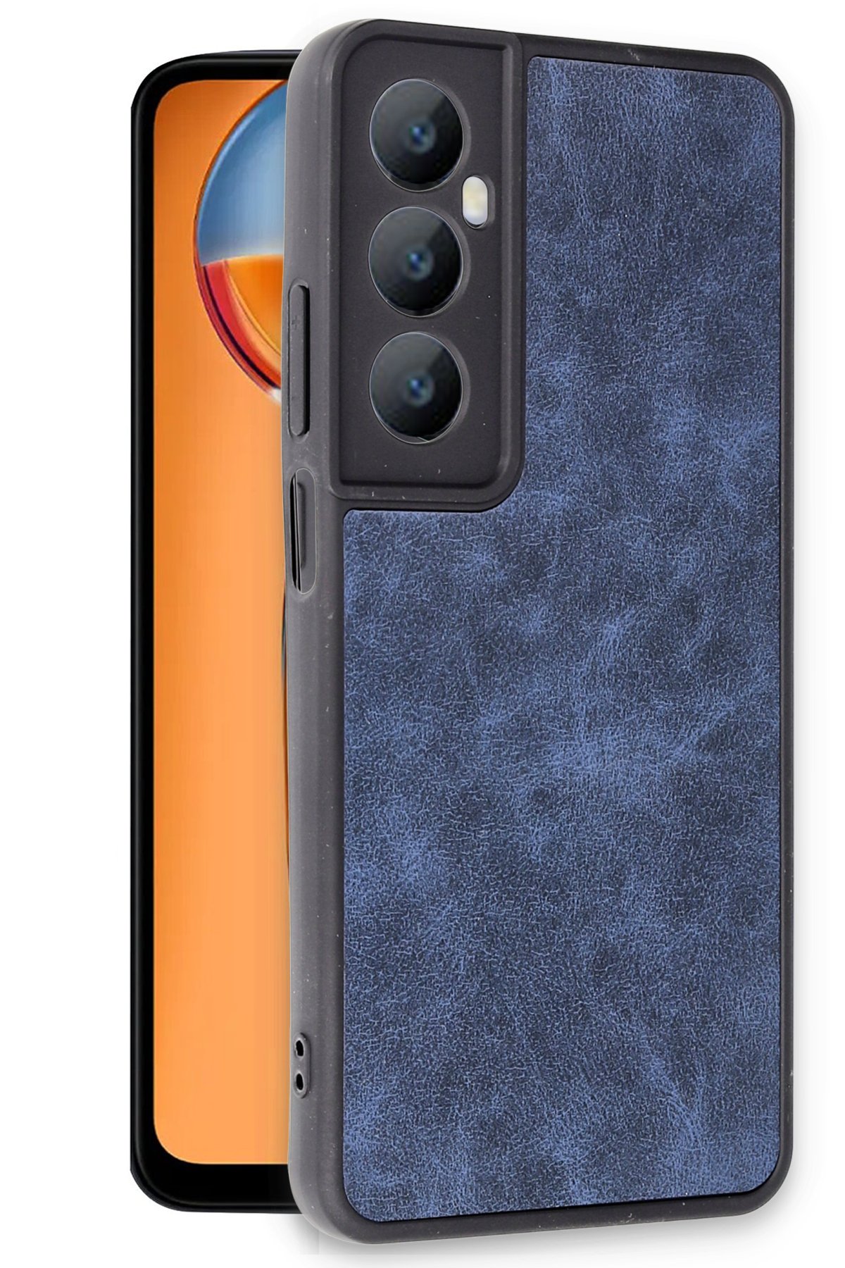 Newface Realme C65 Kılıf First Silikon - Lacivert