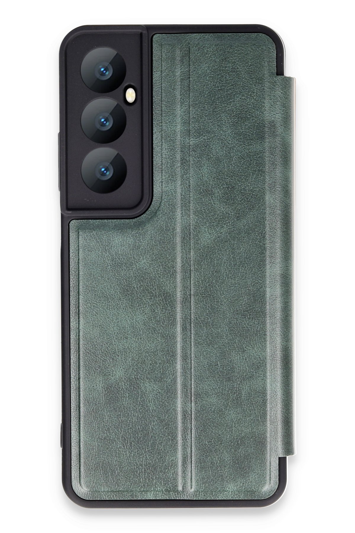 Newface Realme C65 Kılıf Aras Deri Kapak - Siyah
