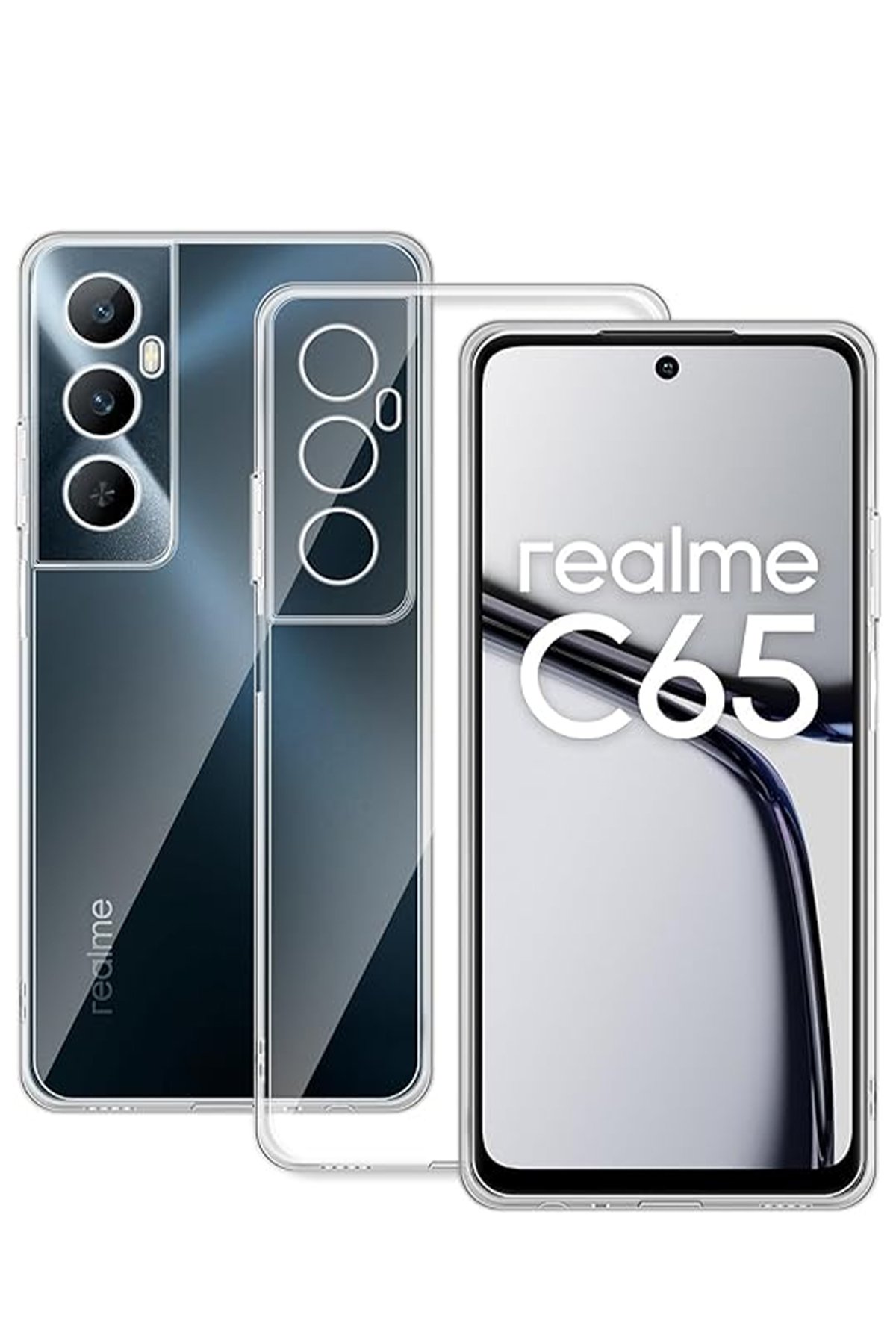 Newface Realme C65 Kılıf Petro Silikon - Kırmızı