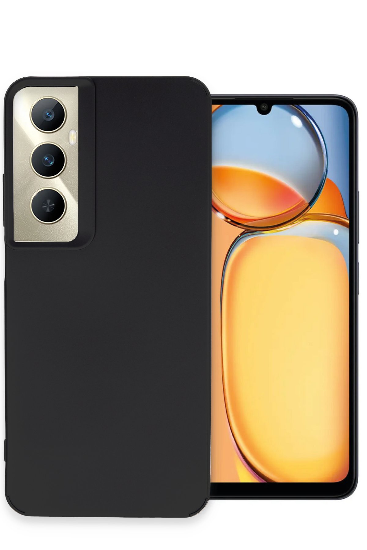 Newface Realme C65 Kılıf Trend S Plus Kapaklı Kılıf - Siyah