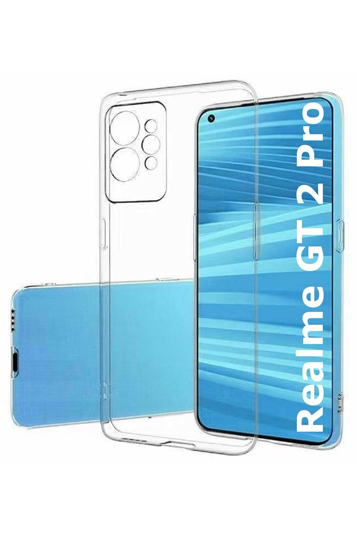 Newface Realme GT2 Pro 5G Kılıf Optimum Silikon - Krem