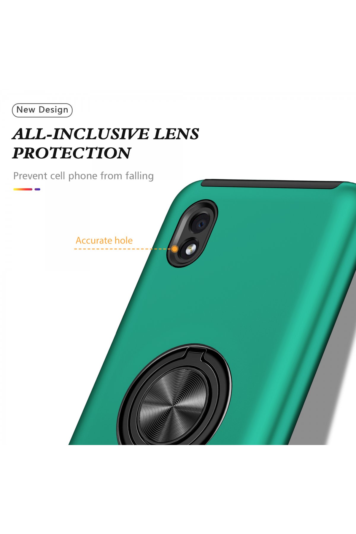 Newface Samsung Galaxy A01 Core Kılıf Color Lens Silikon - Yeşil