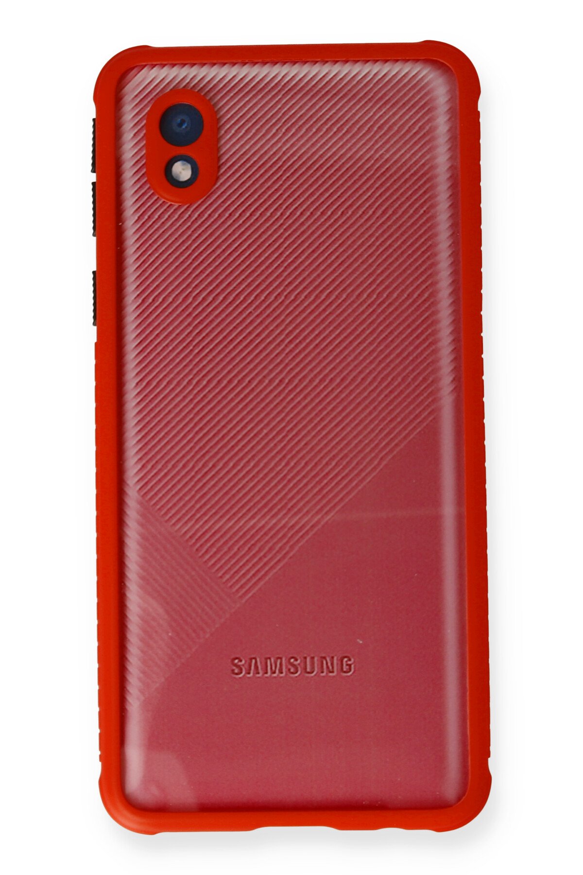 Newface Samsung Galaxy A01 Core Kılıf Color Lens Silikon - Mor