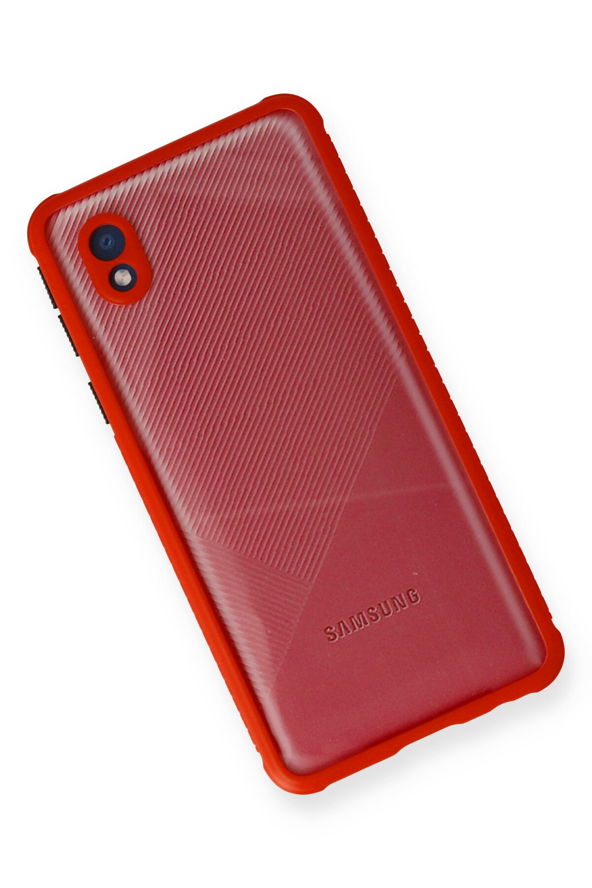 Newface Samsung Galaxy A01 Core Kılıf Miami Şeffaf Silikon - Siyah