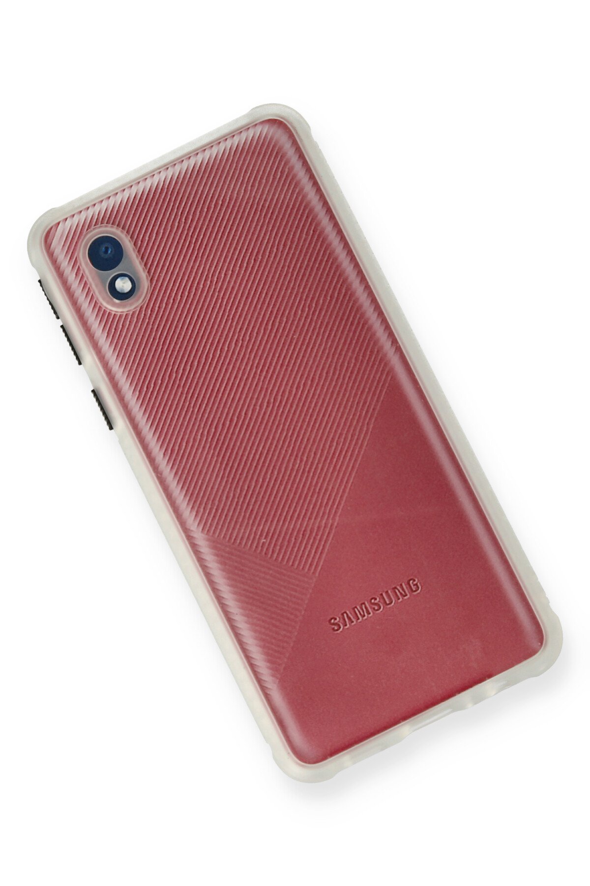 Newface Samsung Galaxy A01 Core Kılıf Nano içi Kadife Silikon - Sarı