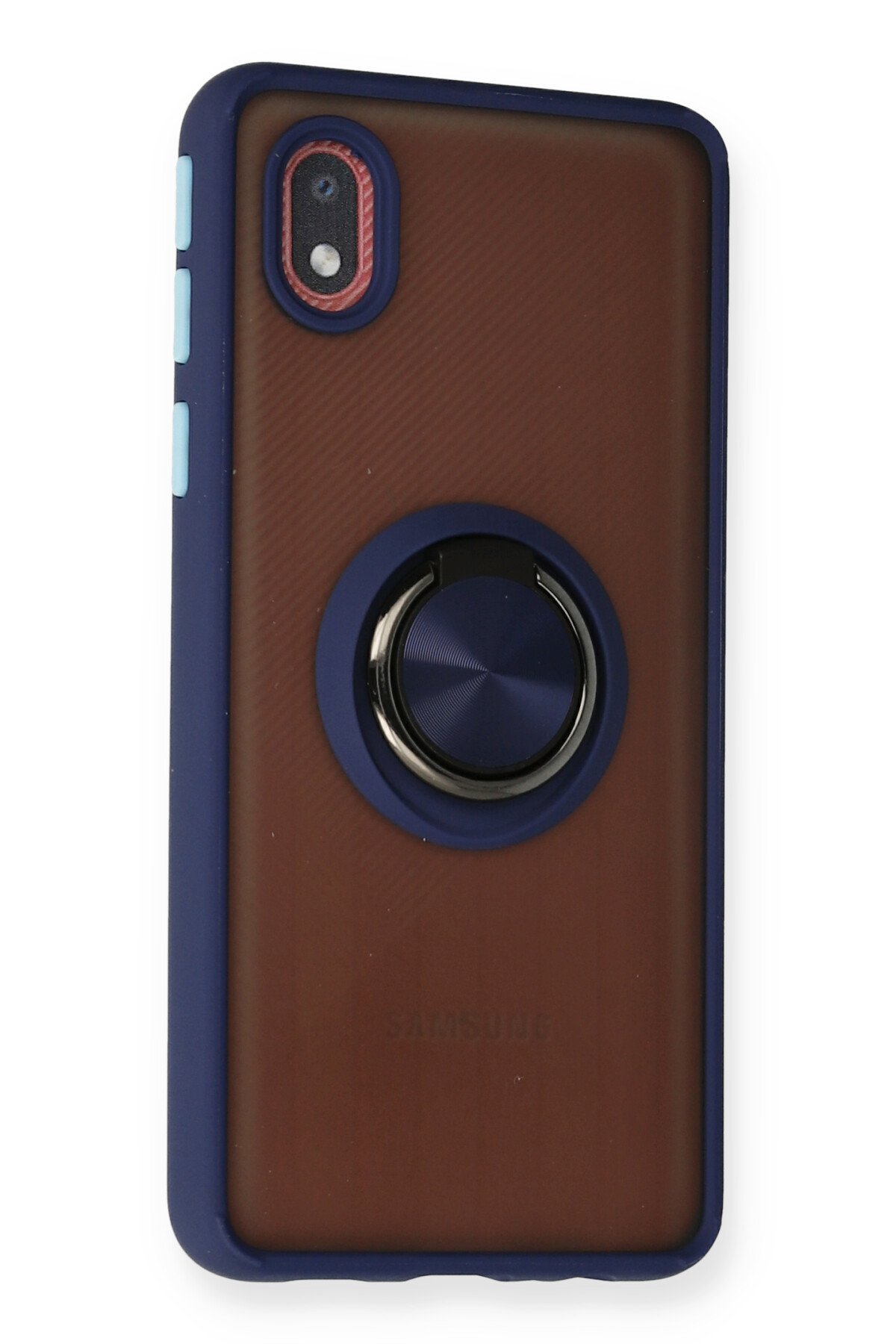 Newface Samsung Galaxy A01 Core Kılıf Auto Focus Karbon Kapak - Lacivert