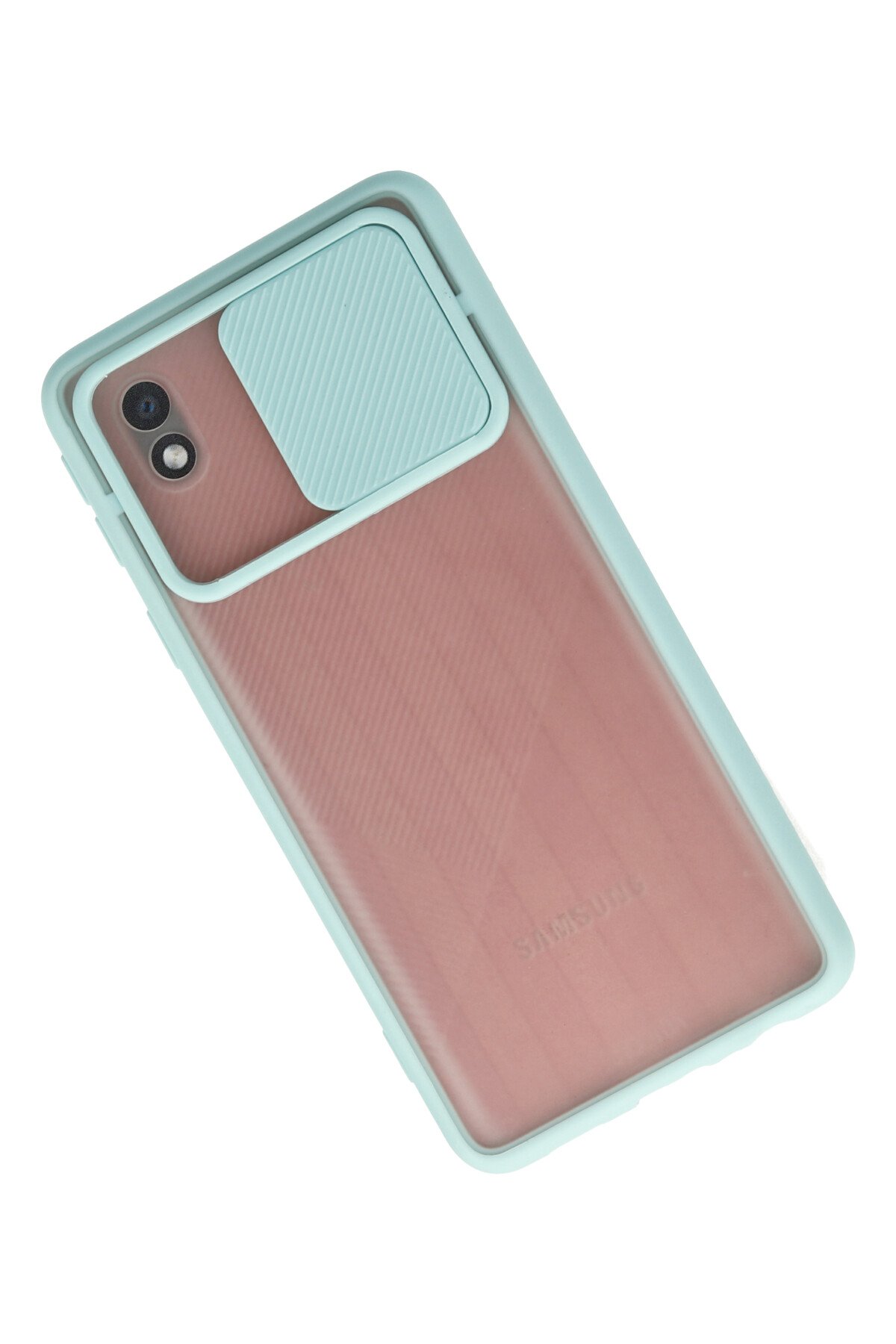 Newface Samsung Galaxy A01 Core Kılıf Sofya Yüzüklü Silikon Kapak - Kırmızı
