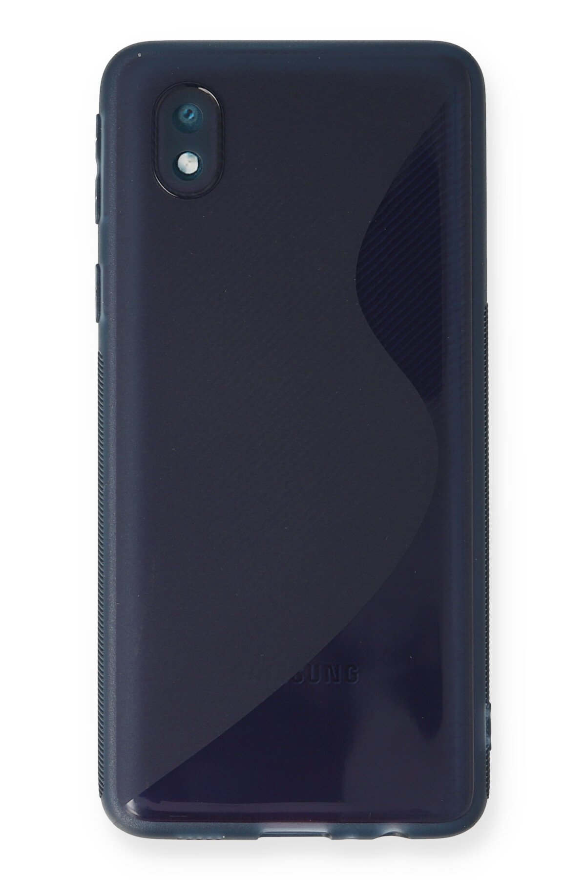 Newface Samsung Galaxy A01 Core Kılıf Palm Buzlu Kamera Sürgülü Silikon - Kırmızı