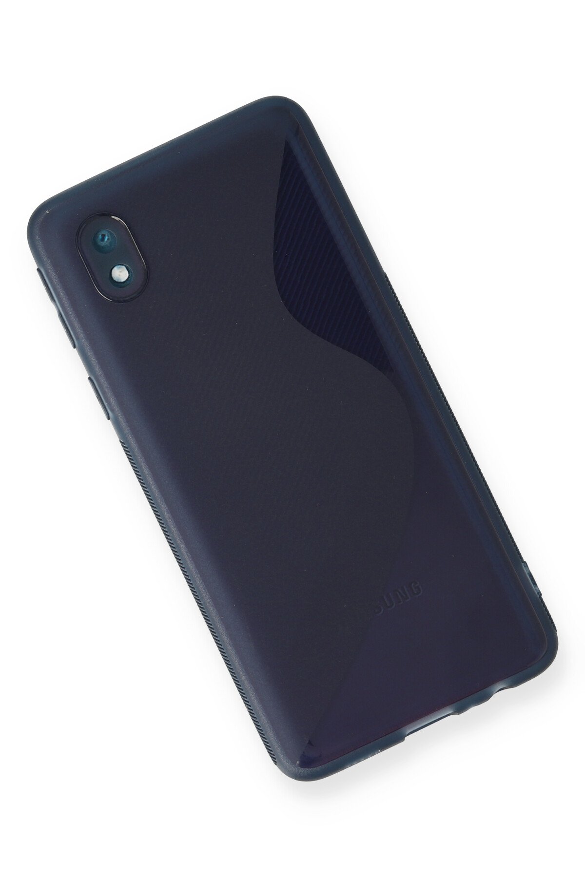 Newface Samsung Galaxy A01 Core Kılıf Palm Buzlu Kamera Sürgülü Silikon - Kırmızı