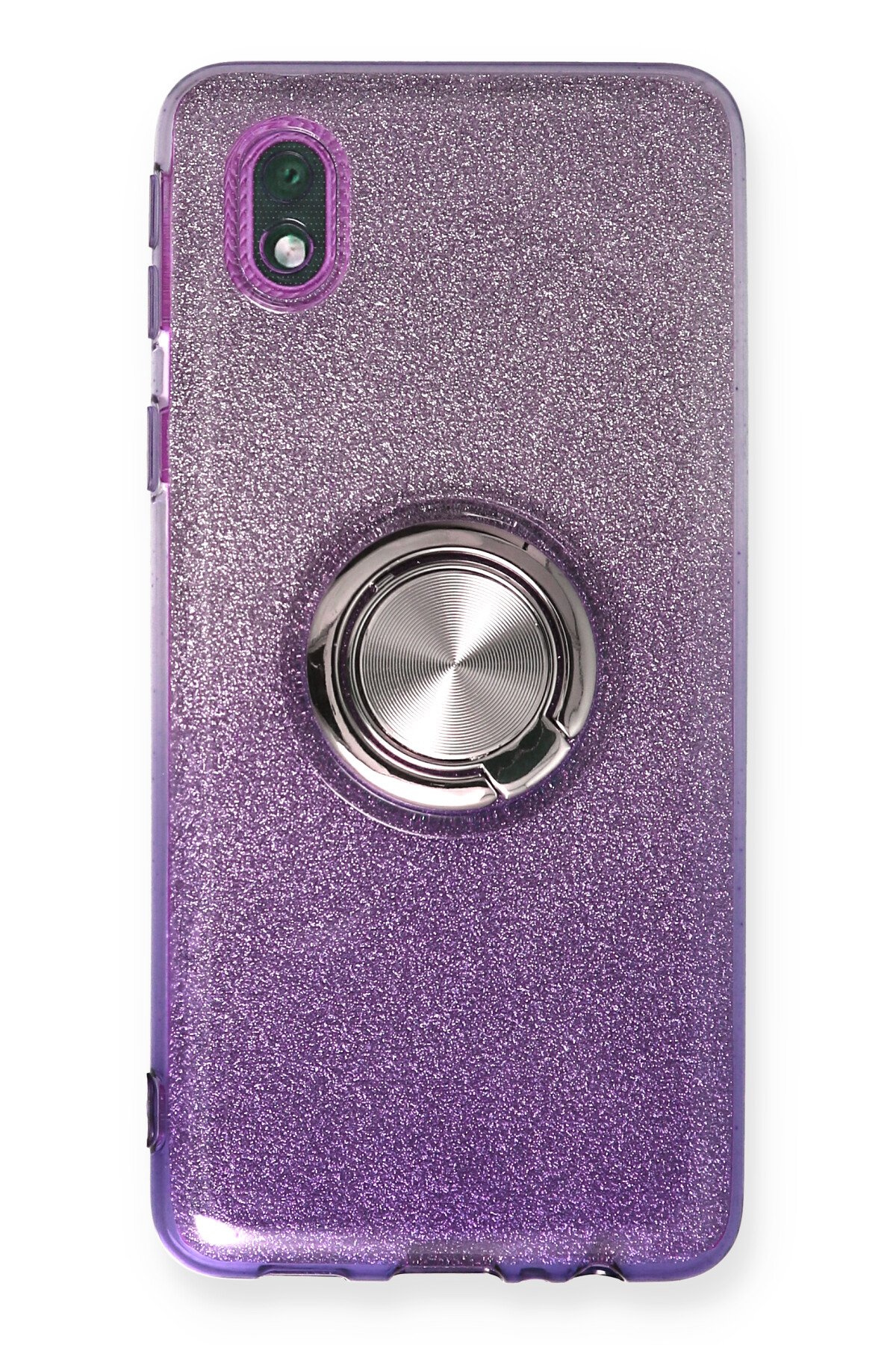 Newface Samsung Galaxy A01 Core Kılıf Elit Yüzüklü Kapak - Mor